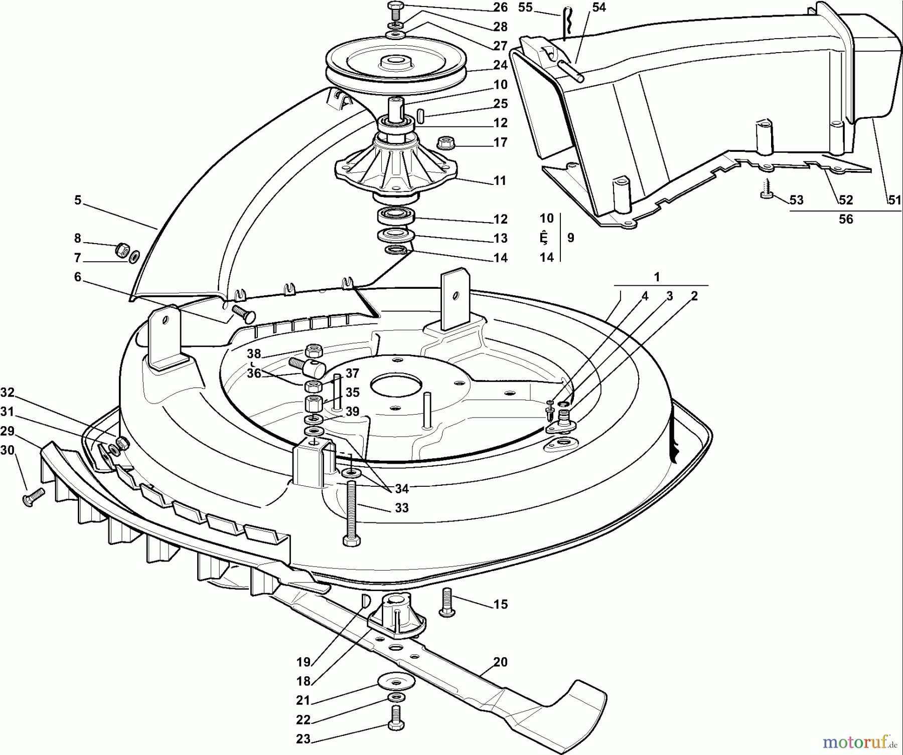  Dolmar Rasentraktoren RM7213H RM-72.13 H (2008) 9  SCHNEIDWERKZEUG (2)