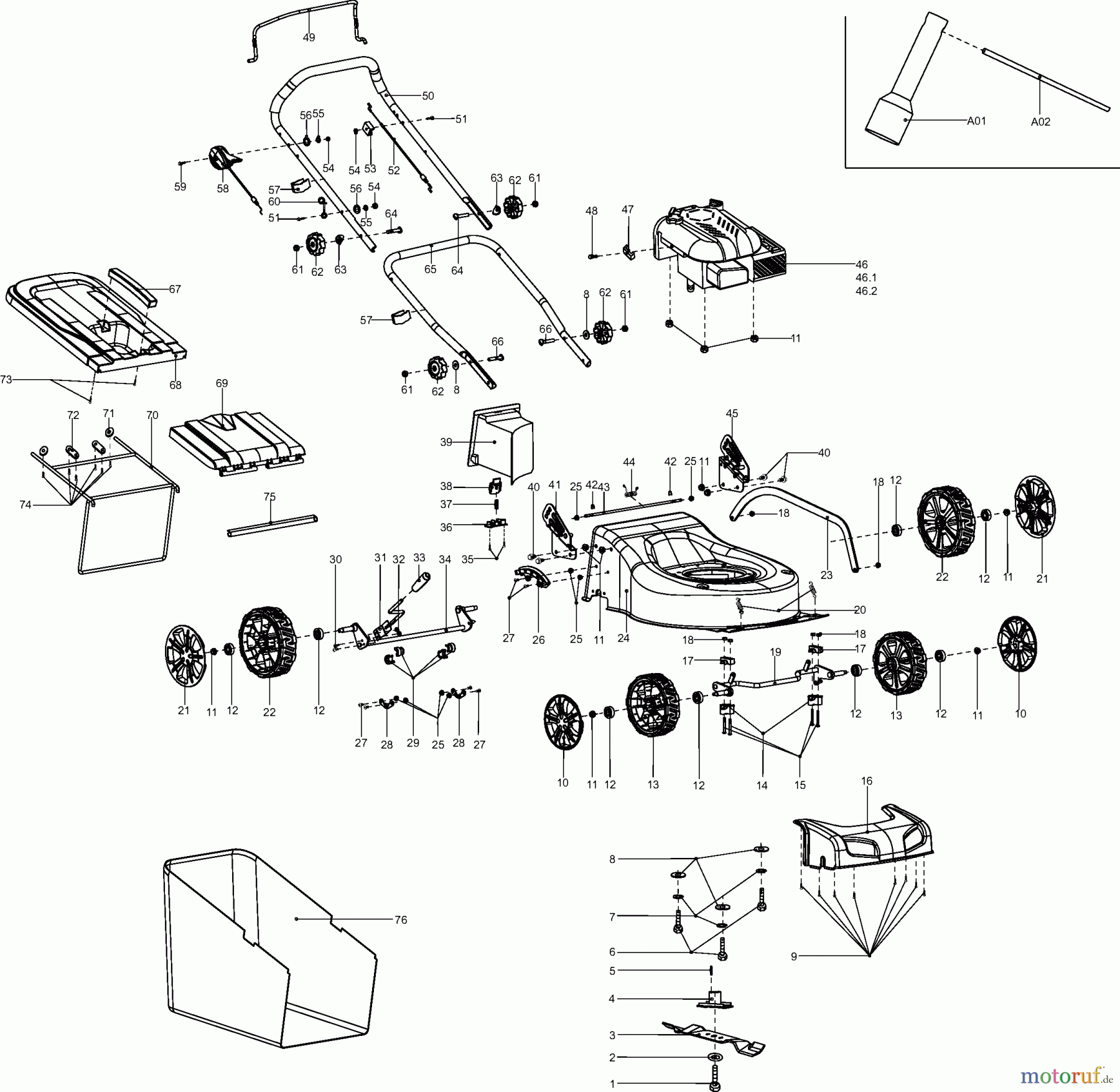 Dolmar Rasenmäher Benzin PM-410 5 PM-410, PLM4110