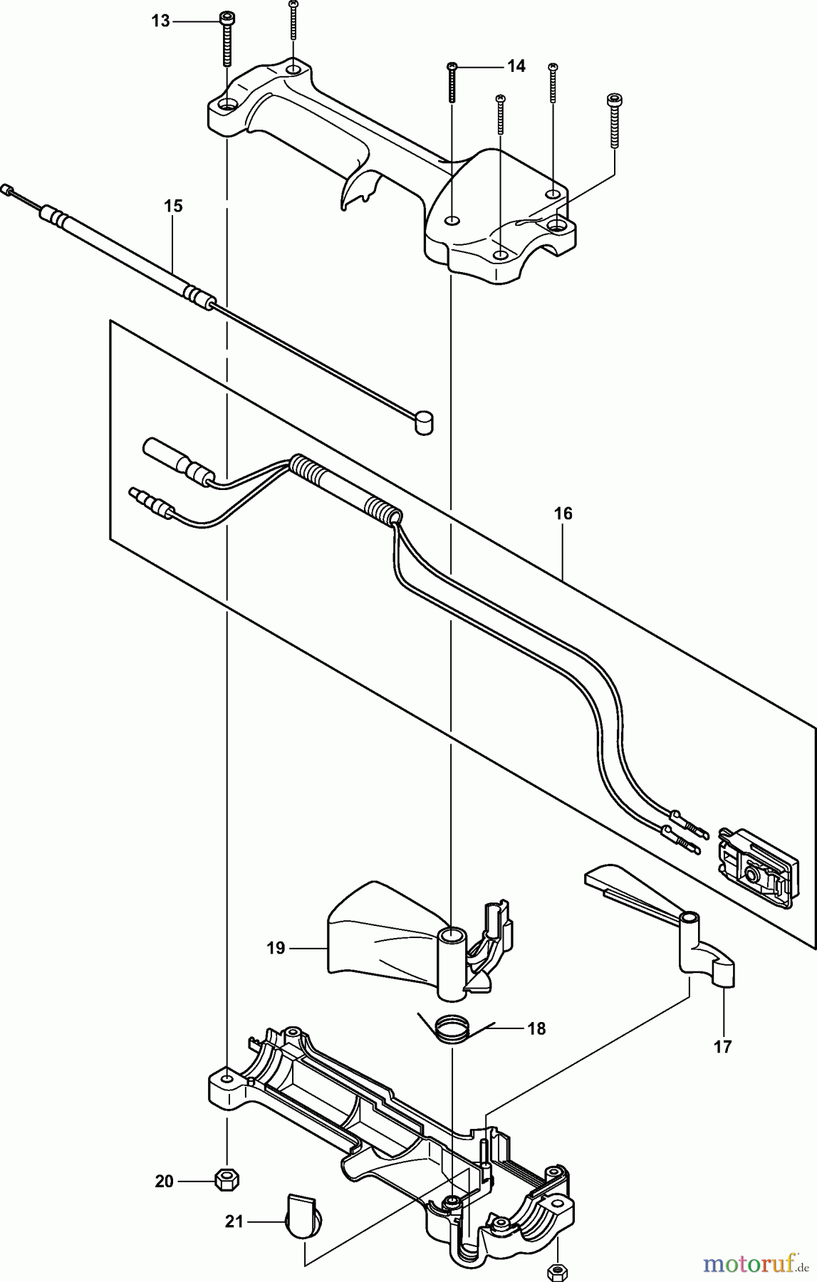 Dolmar Heckenscheren Benzin MH-2556 (USA) MH-2556 (USA 2010=>) 2 Bedienungshandgriff kpl.