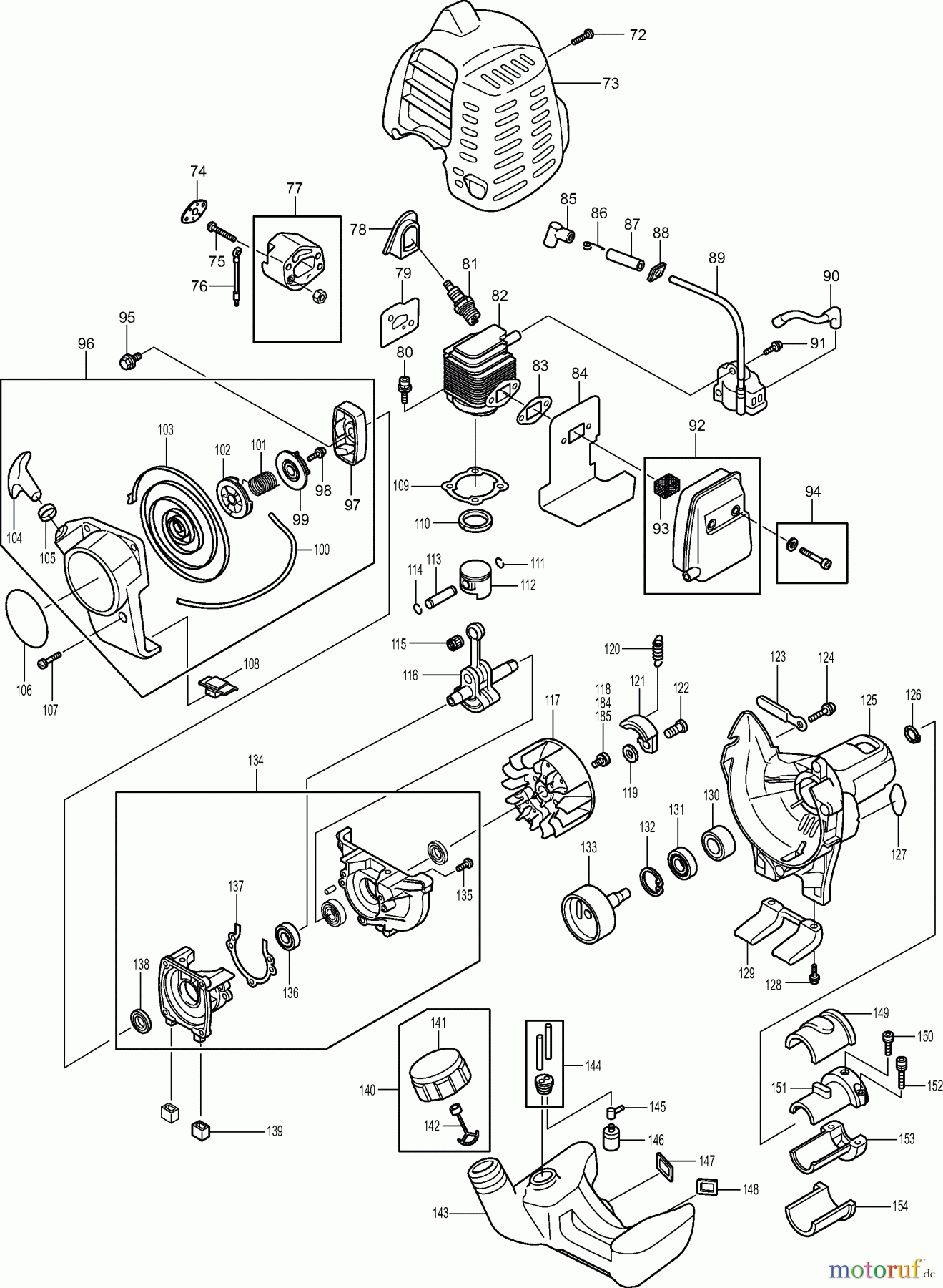 Dolmar Heckenscheren Benzin MH2556 4 Motor