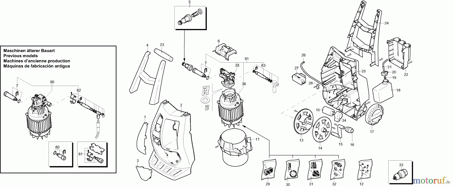 Dolmar Hochdruckreiniger Elektro HP-400 1 Gehäuse, Motor