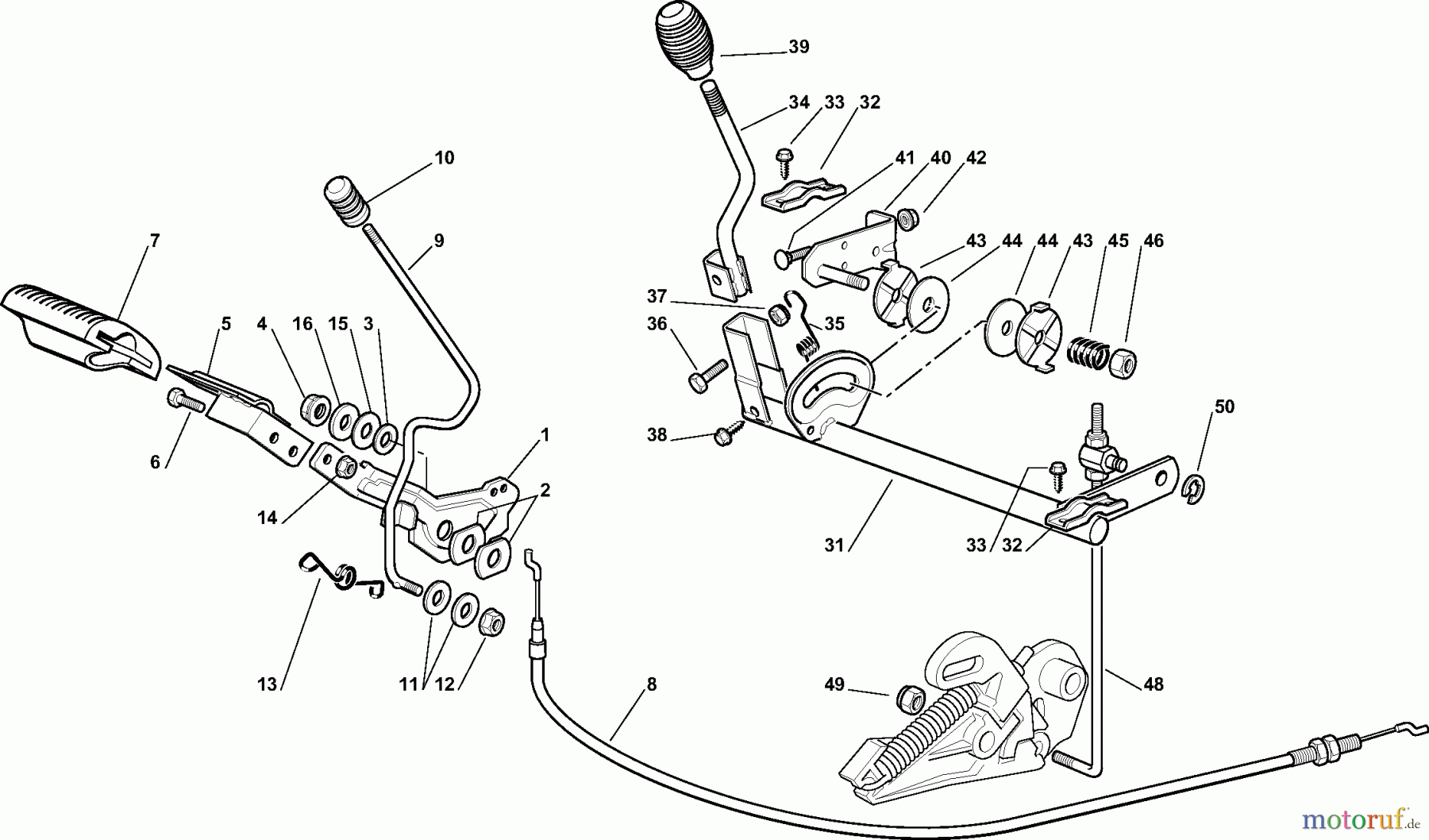 Dolmar Rasentraktoren RM-63.7 RM-63.7 (2011-2013) 4 GETRIEBE UND BREMSE ANTRIEB