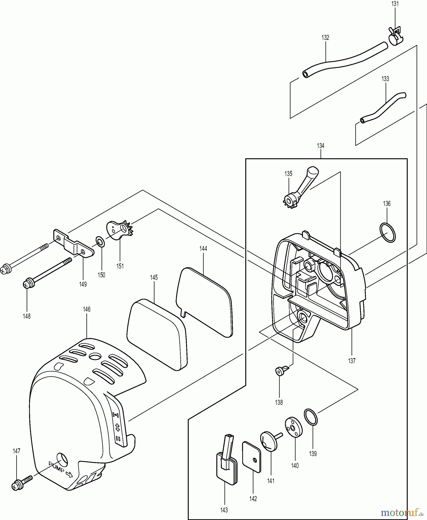 Dolmar Blasgeräte Benzin PB2524V 7 Luftfilter