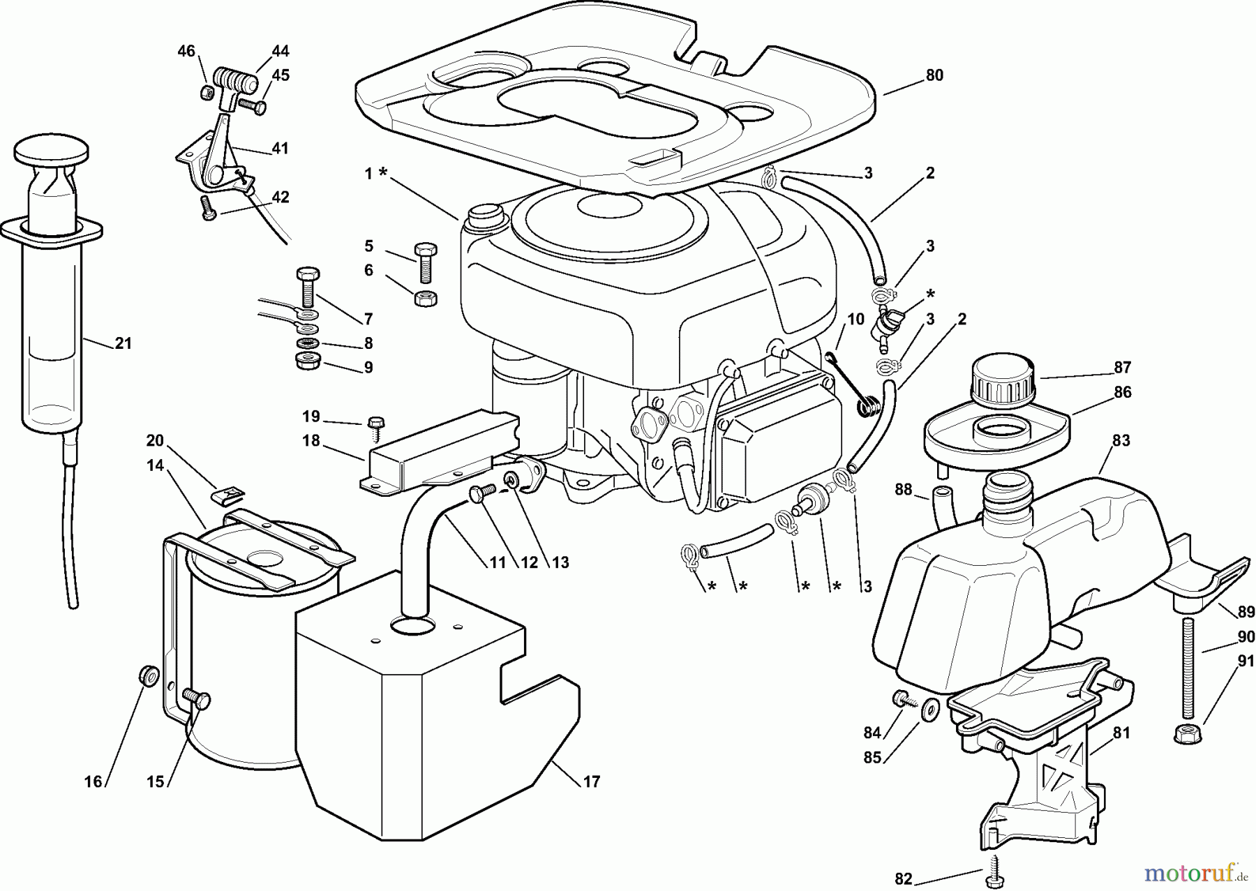 Dolmar Rasentraktoren RM7213H RM-72.13 H (2012) 5 Motor