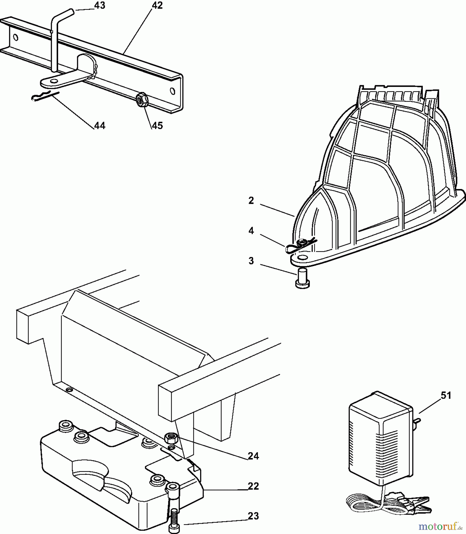  Dolmar Rasentraktoren TM-98.14 H2D TM-98.14 H2D (2009) 11  ZUBEHÖR NACH ANFRAGE