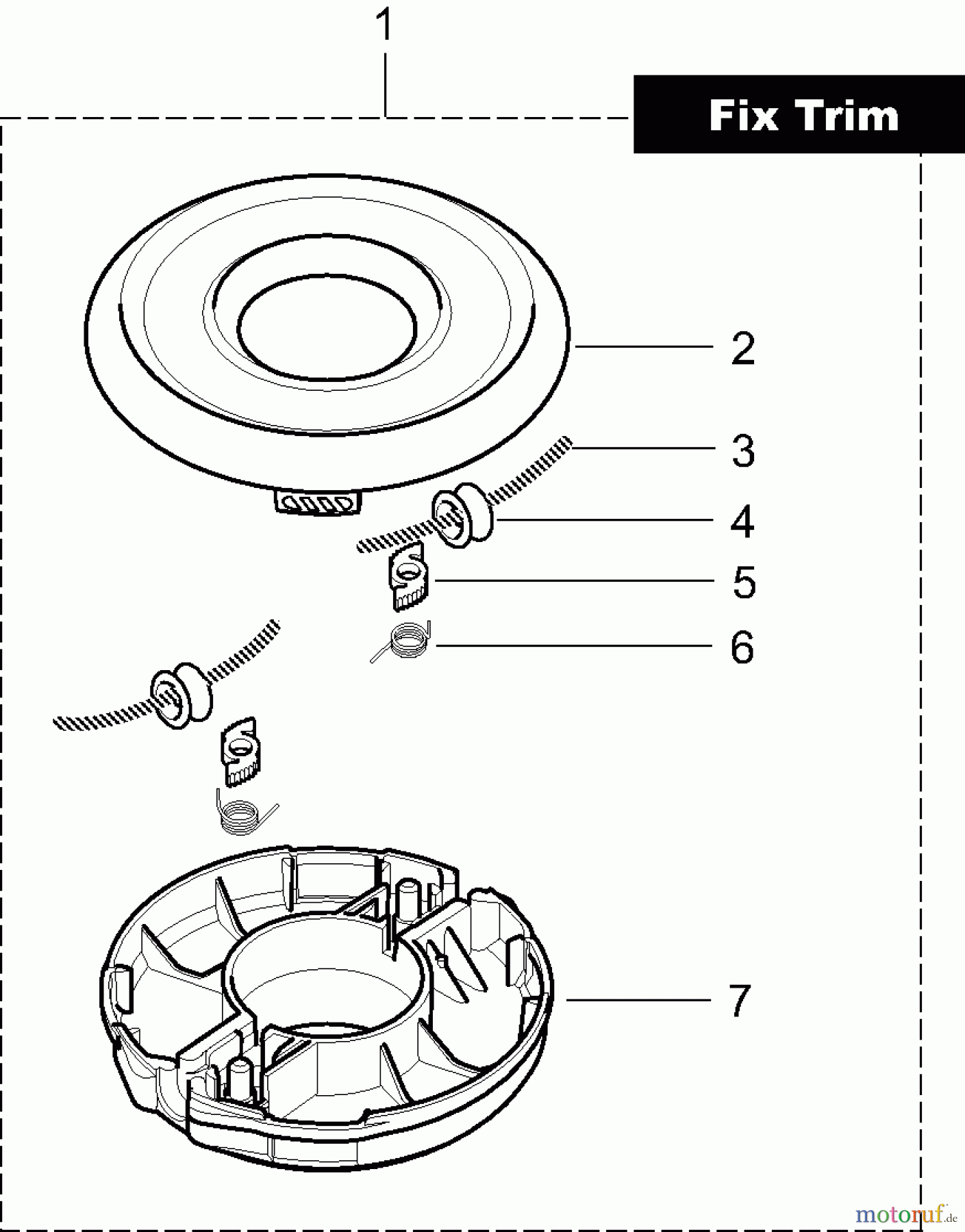 Dolmar Motorsensen & Trimmer Zubehör Fadenköpfe DOLMAR 2a Fix Trim 384224270
