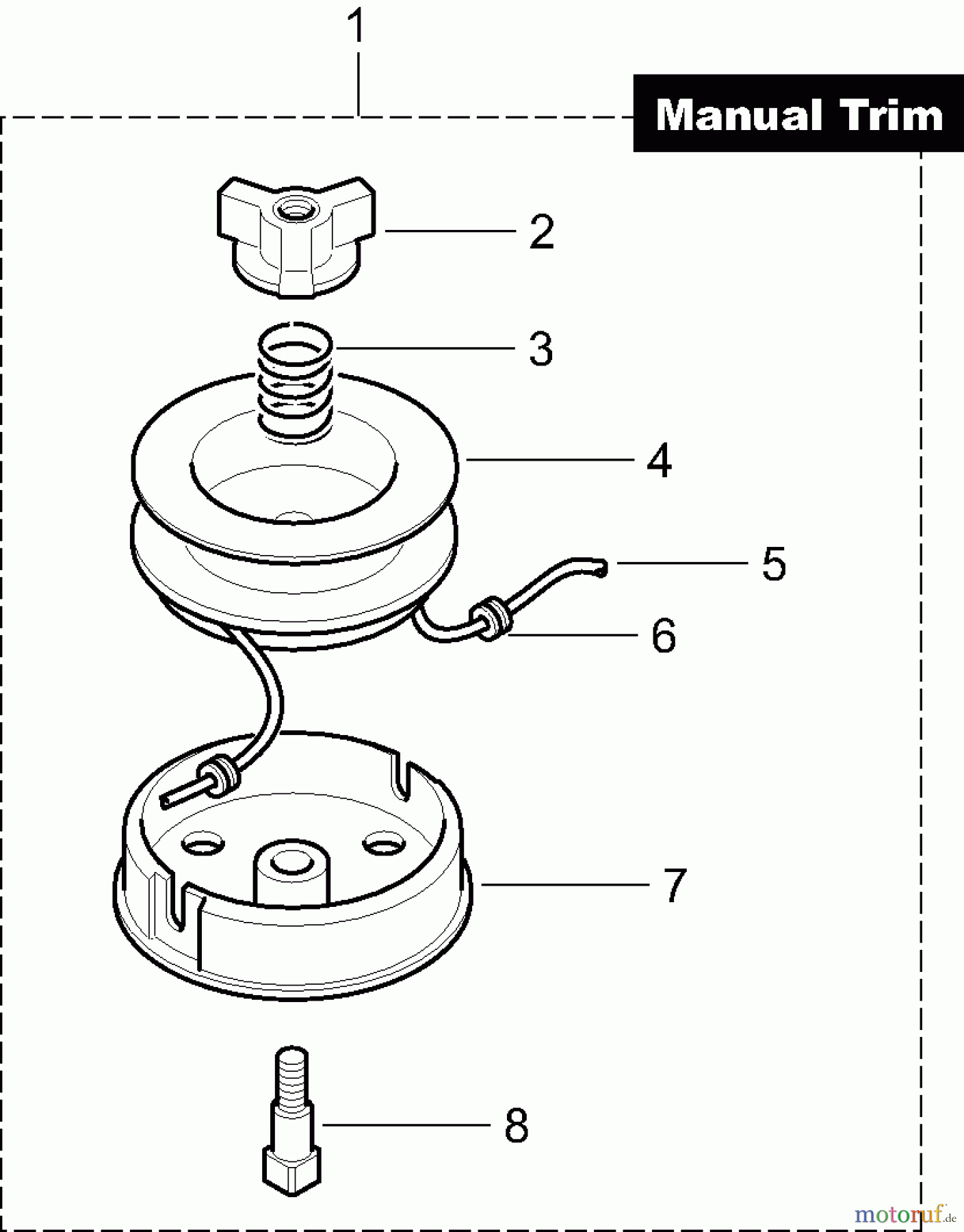  Dolmar Motorsensen & Trimmer Zubehör Fadenköpfe DOLMAR 1a  Manual Trim 385224240