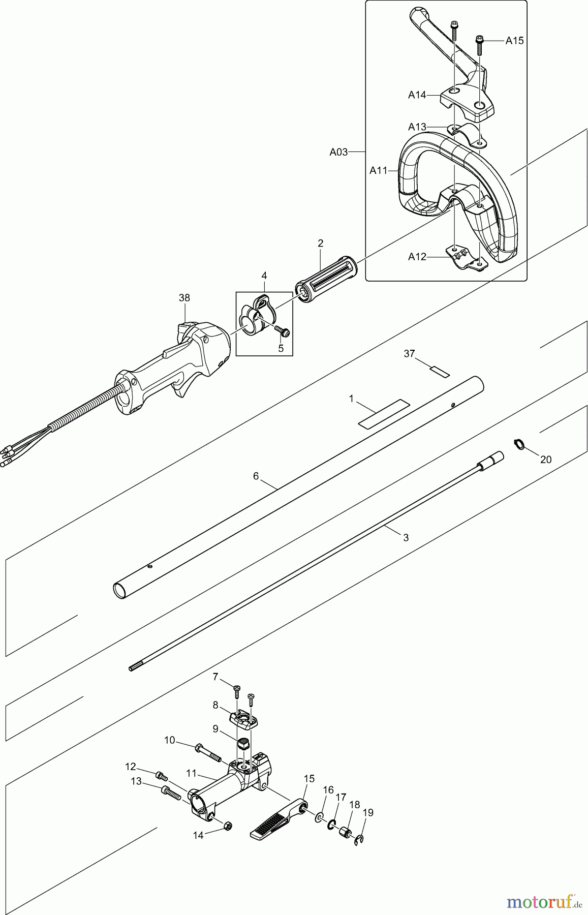 Dolmar Kombisysteme CS2464CBC 1 Schaftrohr kpl.