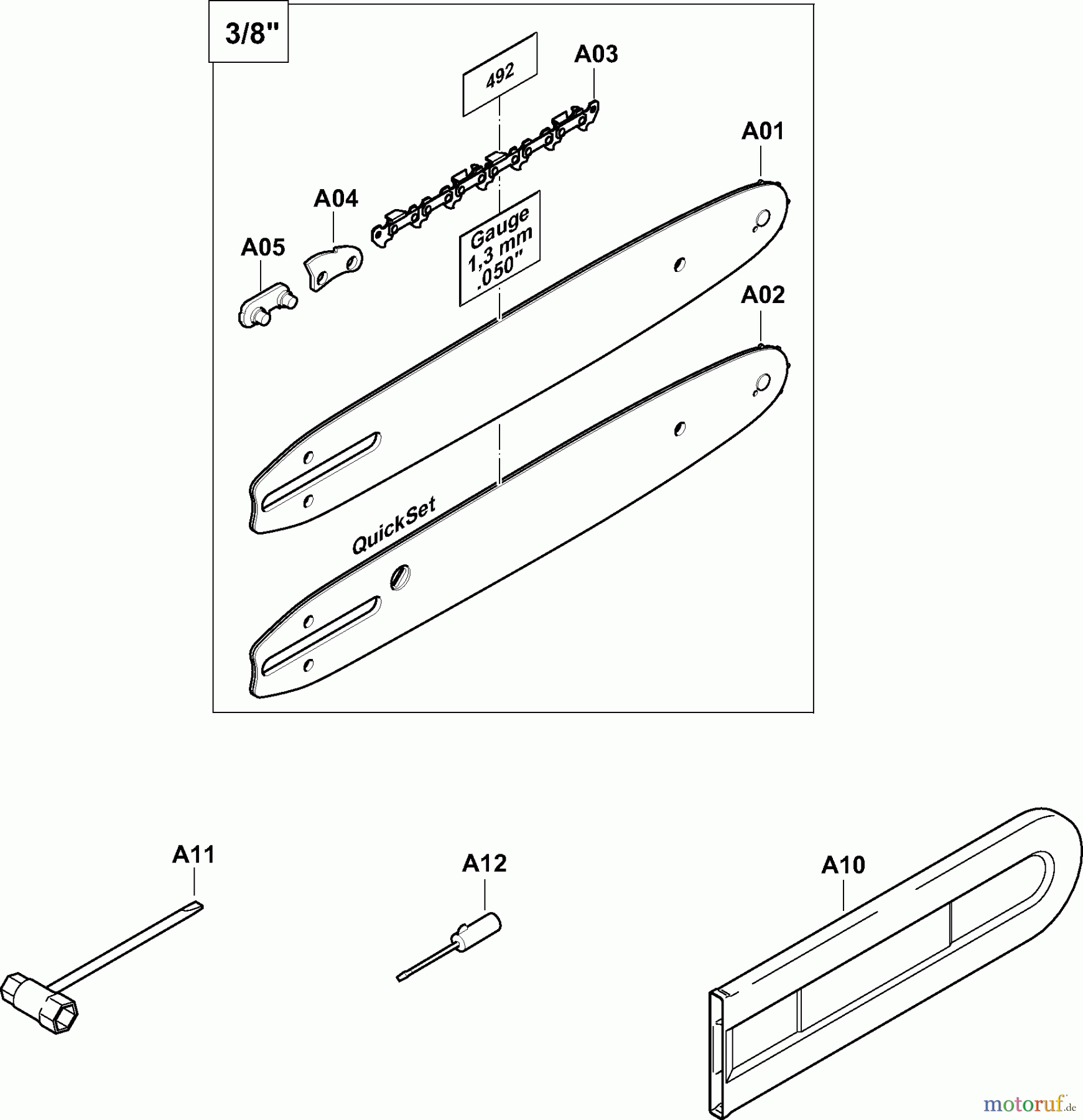  Dolmar Kettensägen Benzin Kettensäge PS35CTLC 8  Werkzeuge, Zubehör