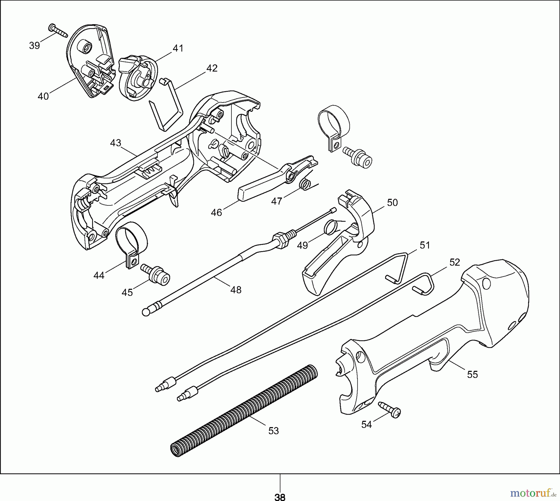 Dolmar Motorsensen & Trimmer Benzin 4-Takt LT2454 2 Bedienungshandgriff kpl.