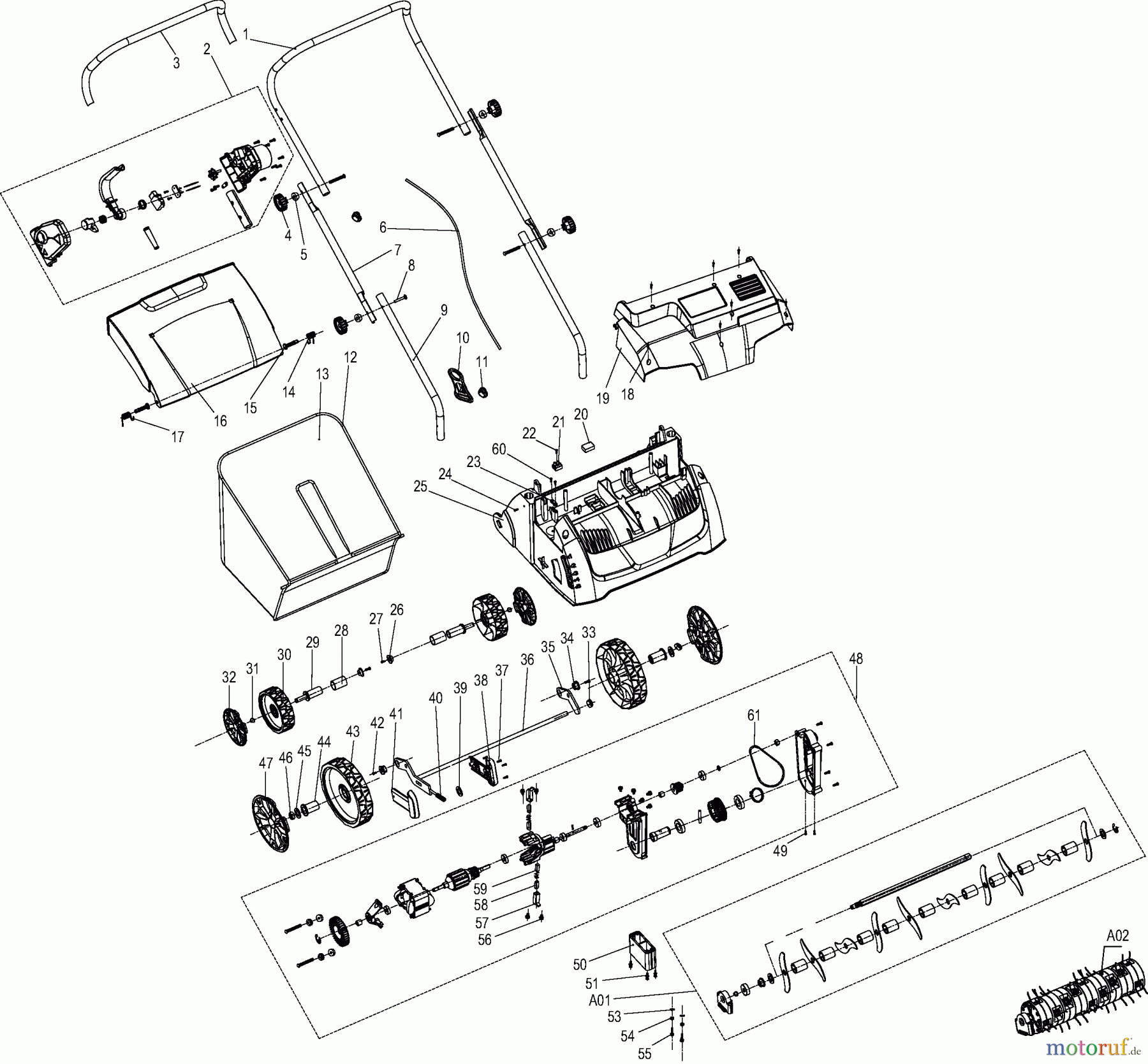  Dolmar Vertikutierer Elektro EV3213 1  EV-3213
