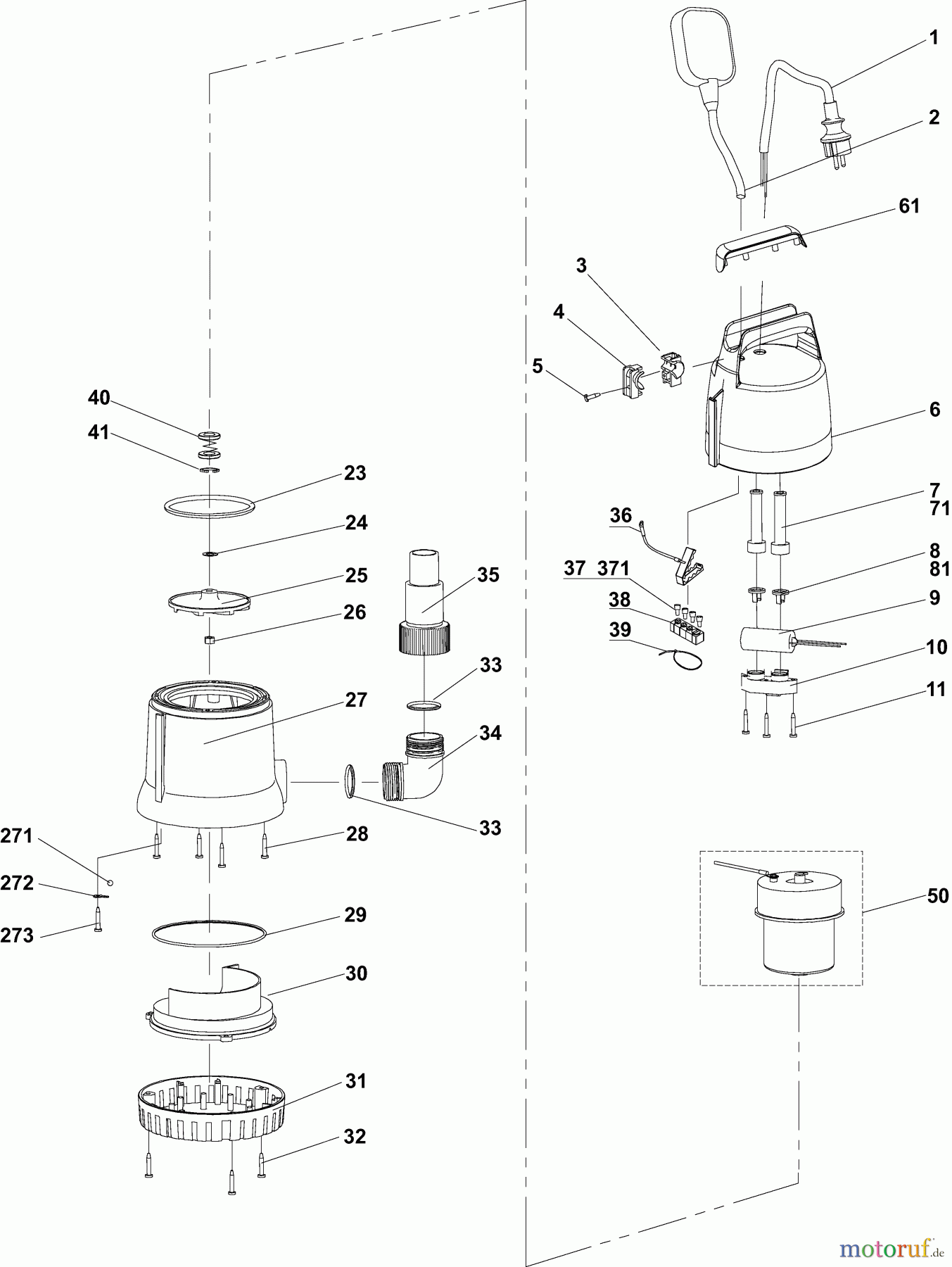 Dolmar Wasserpumpen Elektro EP84 1 EP-84, PF0300