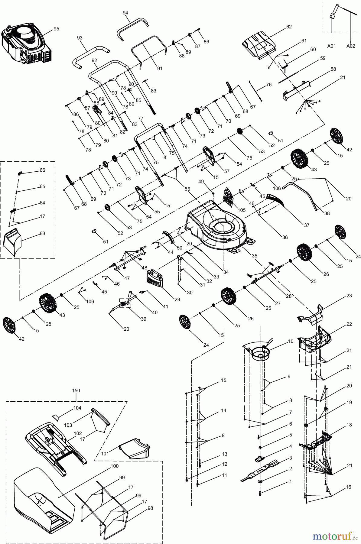 Dolmar Rasenmäher Benzin PM462C 1 PM-462 C