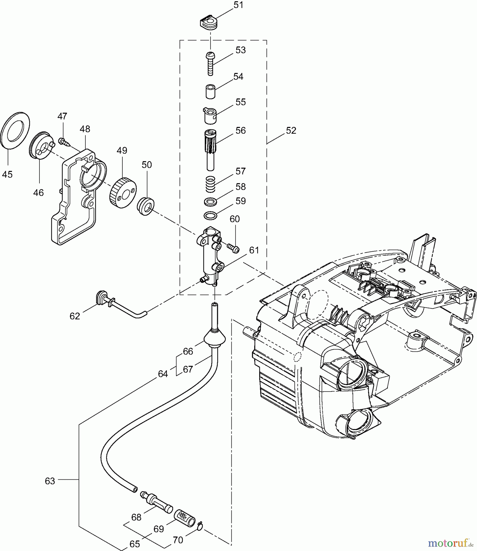  Dolmar Kettensägen Benzin Kettensäge PS-311 TH 2  Ölpumpe  kpl.