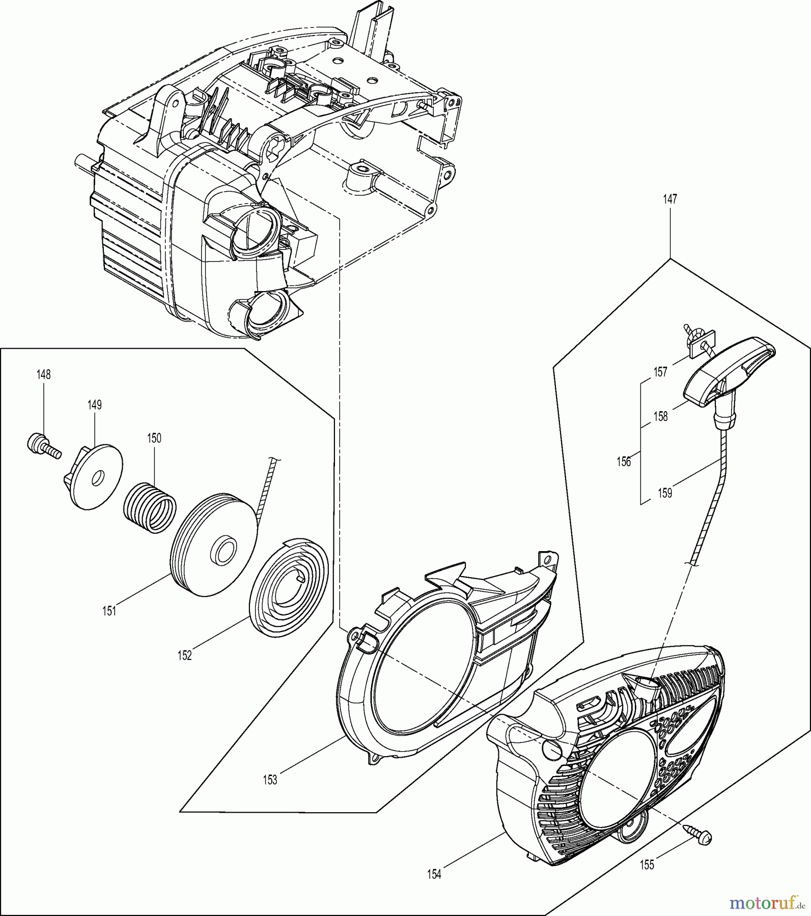  Dolmar Kettensägen Benzin Kettensäge PS-311 TH 5  Anwerfvorrichtung