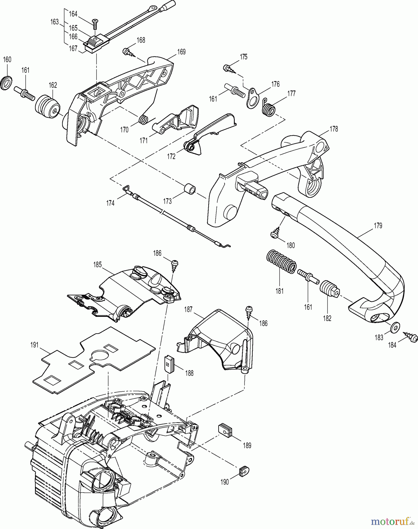 Dolmar Kettensägen Benzin Kettensäge PS-311 TH 6 Handgriffe