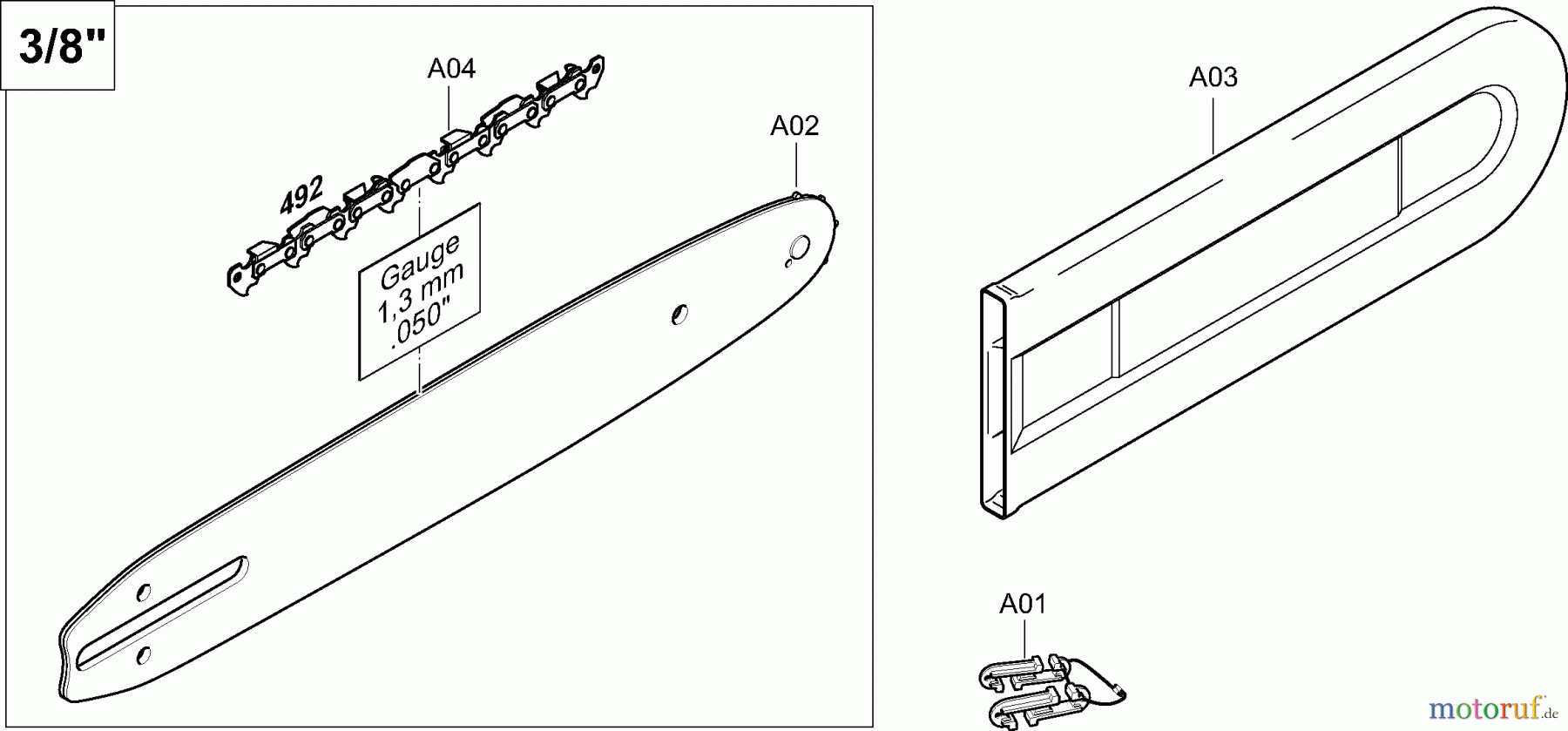  Dolmar Kettensägen Elektro Kettensäge ES174TLC 3  Zubehör