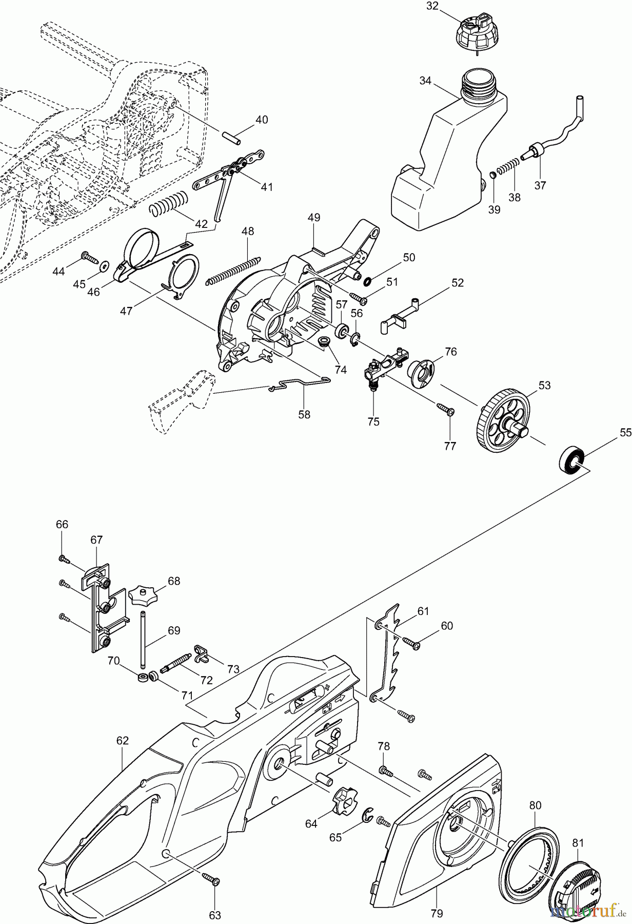  Dolmar Kettensägen Elektro Kettensäge ES43TLC 2  Ölpumpe, Kettenbremse, TLC