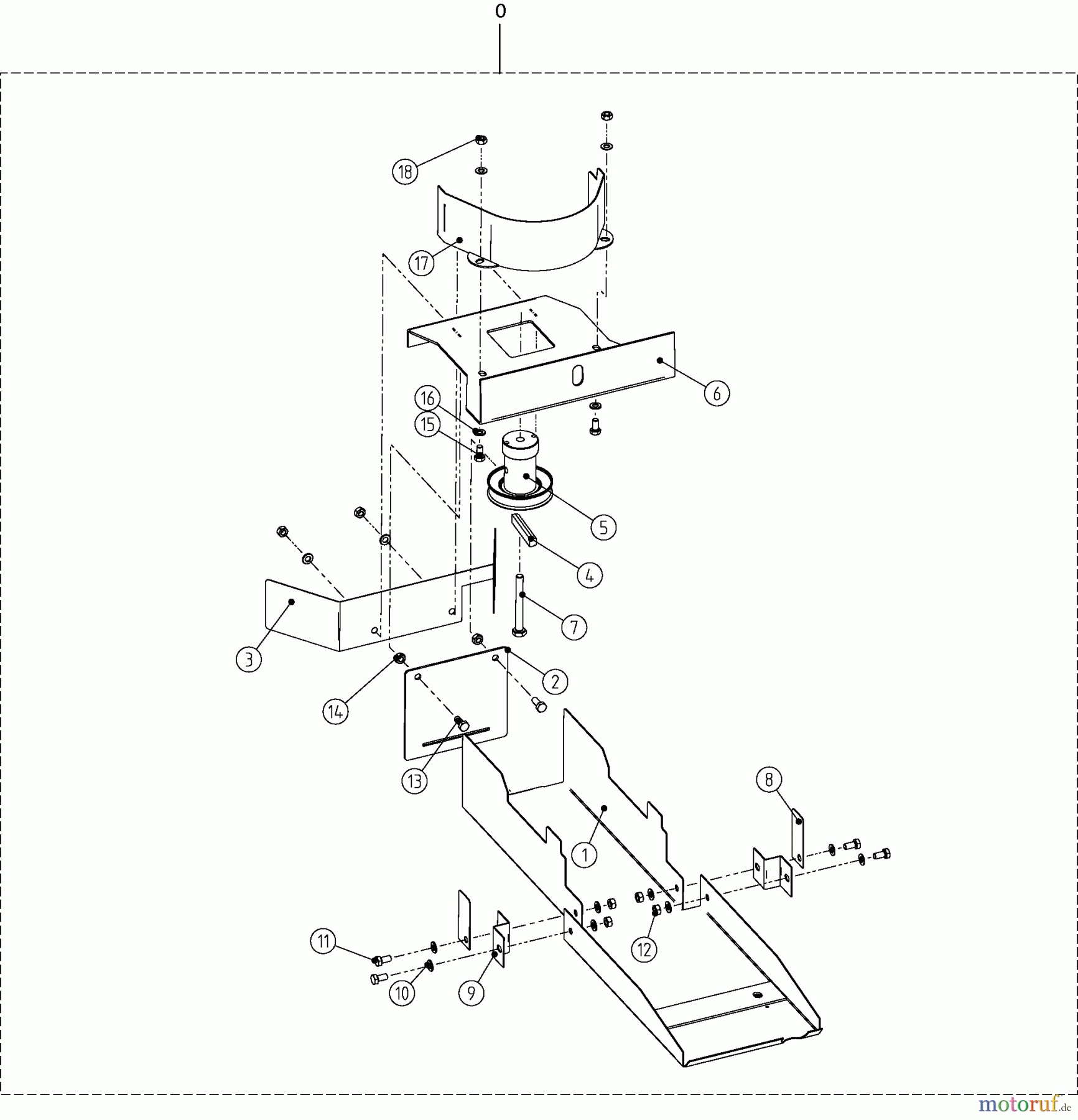 Dolmar Rasentraktoren Zubehör RS-120, TA-250, TK-420, TK-520, TS-125 4a 92 cm - Antriebssatz (Schnellwechsler) (2015=>)