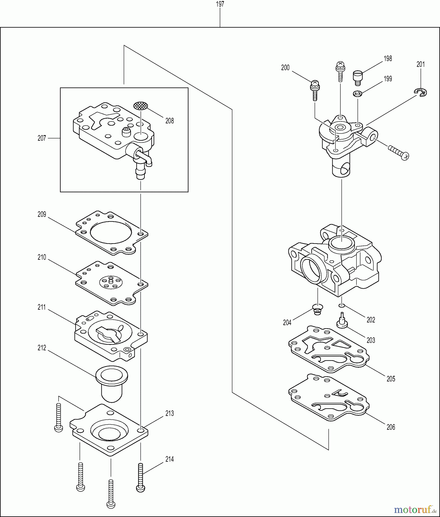  Dolmar Heckenscheren Benzin MH2464DF 5  Vergaser