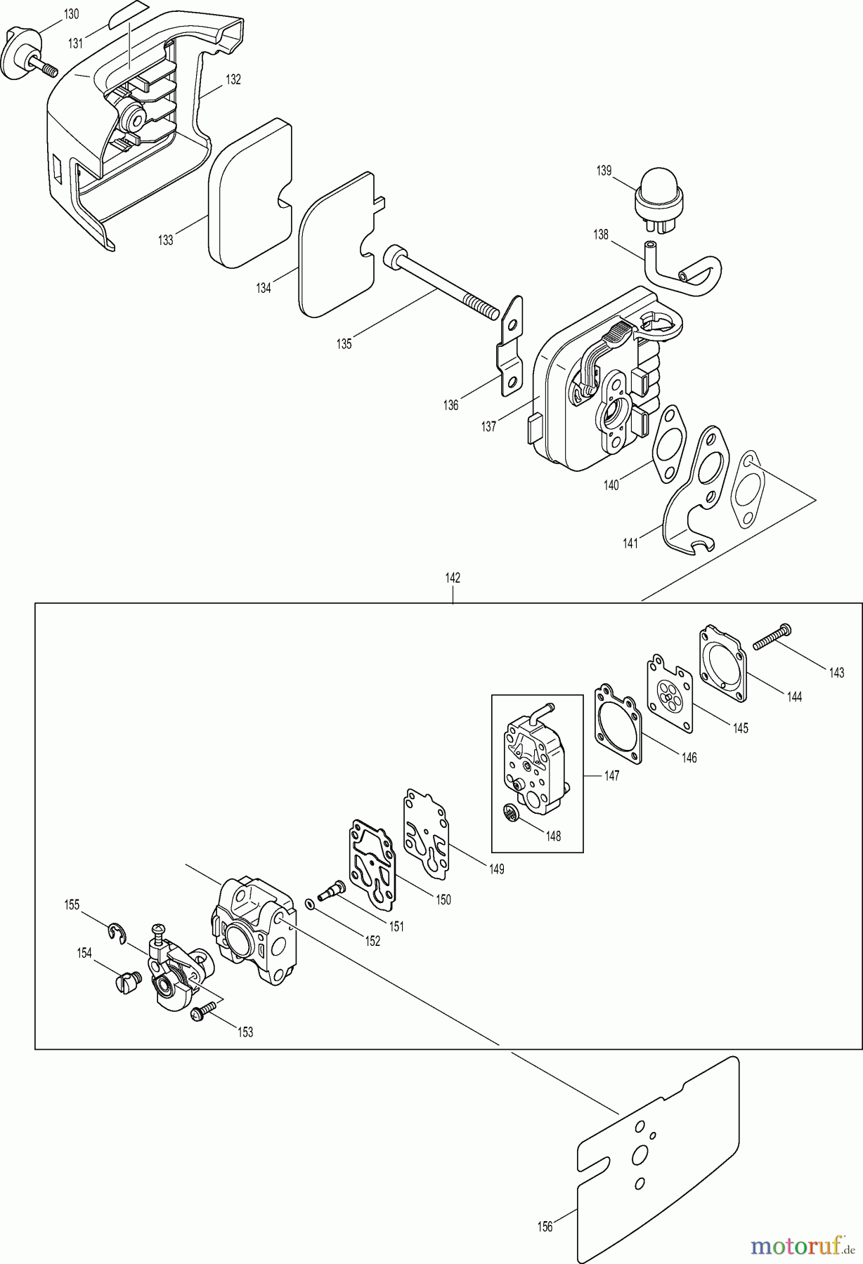  Dolmar Heckenscheren Benzin HT2350D 3  Vergaser, Luftfilter