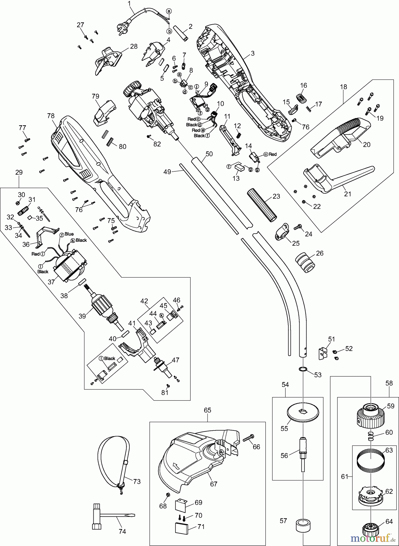 Dolmar Motorsensen & Trimmer Elektro ET71C 1 ET-71 C, UR3500
