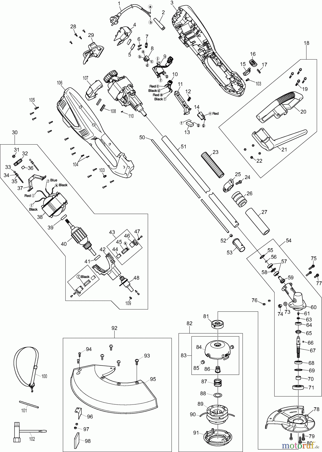  Dolmar Motorsensen & Trimmer Elektro ET110C 1  ET-110 C, UR3502