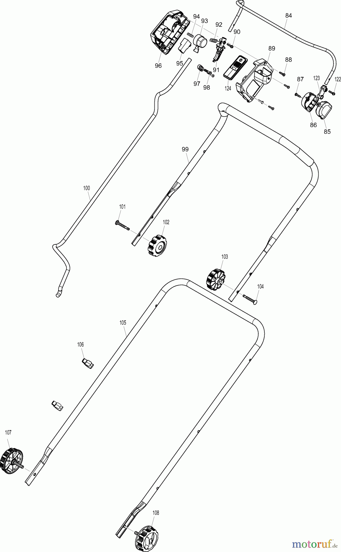 Dolmar Rasenmäher Akku AM3743 3 Führungsholm