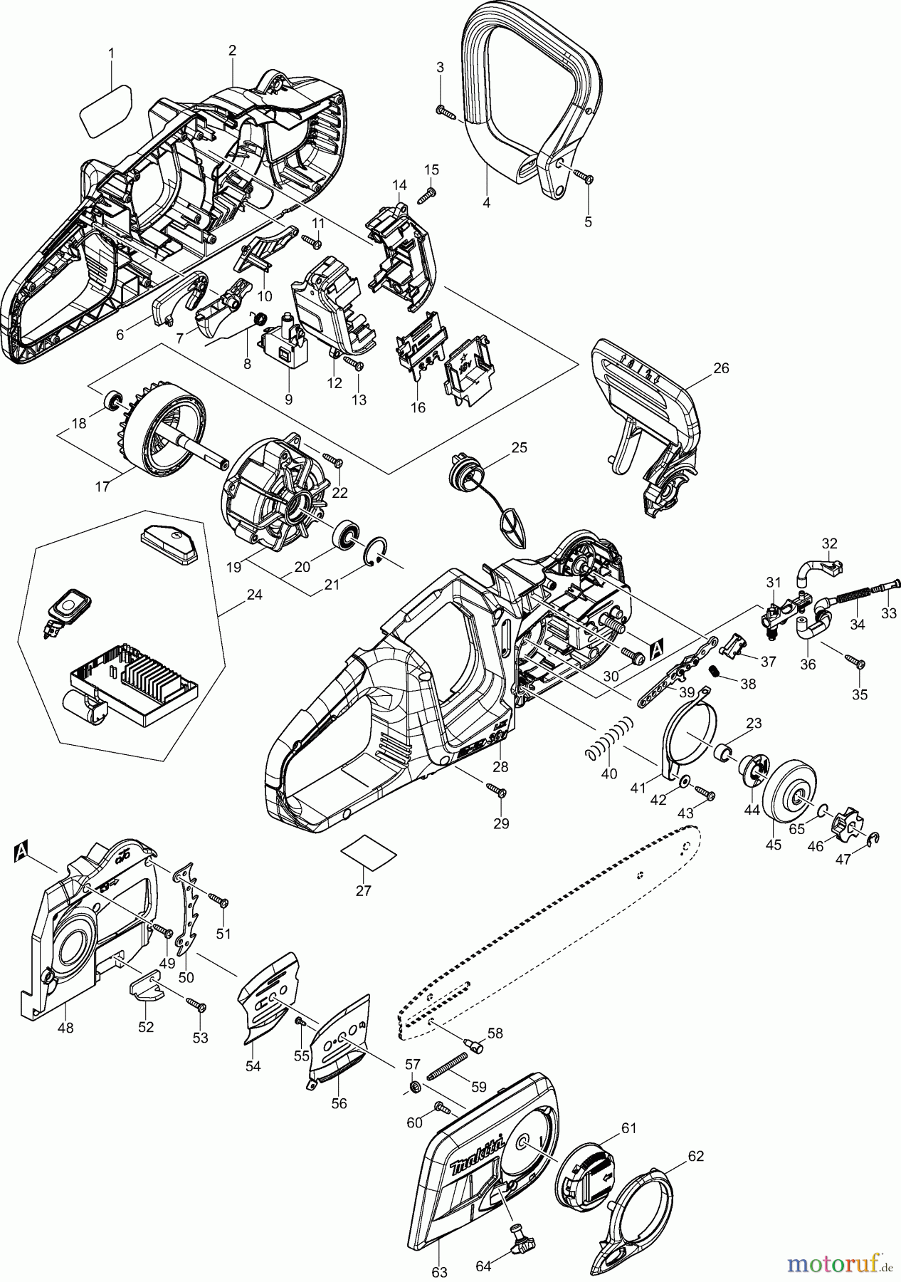 Dolmar Kettensägen Akku Kettensäge AS3835 1 AS3835, DUC353