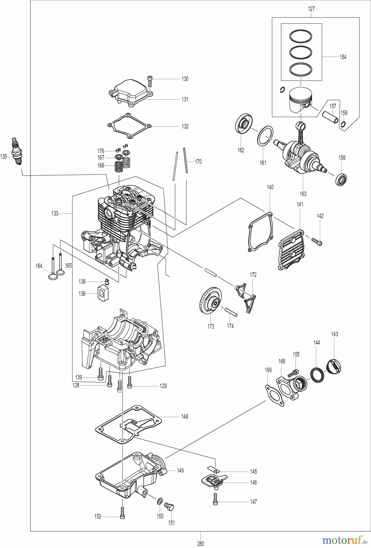  Dolmar Blasgeräte Benzin MG53004 7  Motorblock