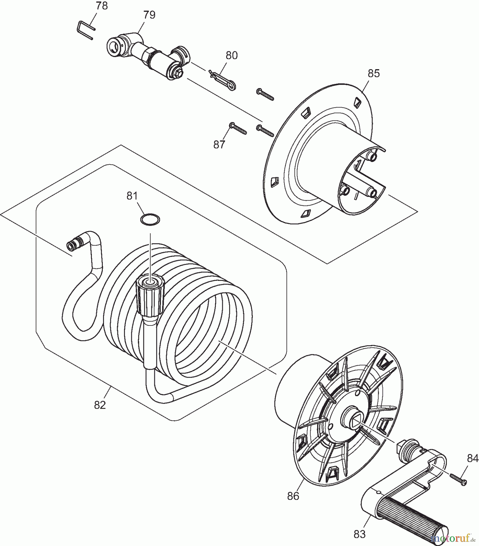 Dolmar Hochdruckreiniger Elektro HP401 2 Schlauchtrommel