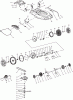Dolmar Benzin PM5120SR Ersatzteile 2  Deck, Räder, Messer