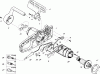 Dolmar Elektro Kettensäge ES-41 A Ersatzteile 1  Gehäuse links, Handschutz, Motor