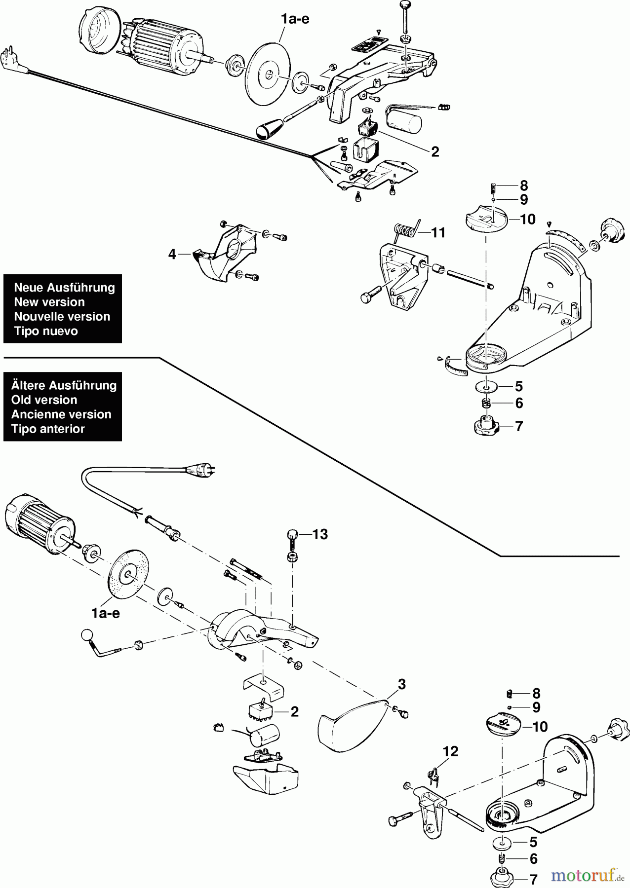Dolmar Kettenschärfer 340 Kettenschärfer 2 Motor, Schutzklappe, Schleifscheibe