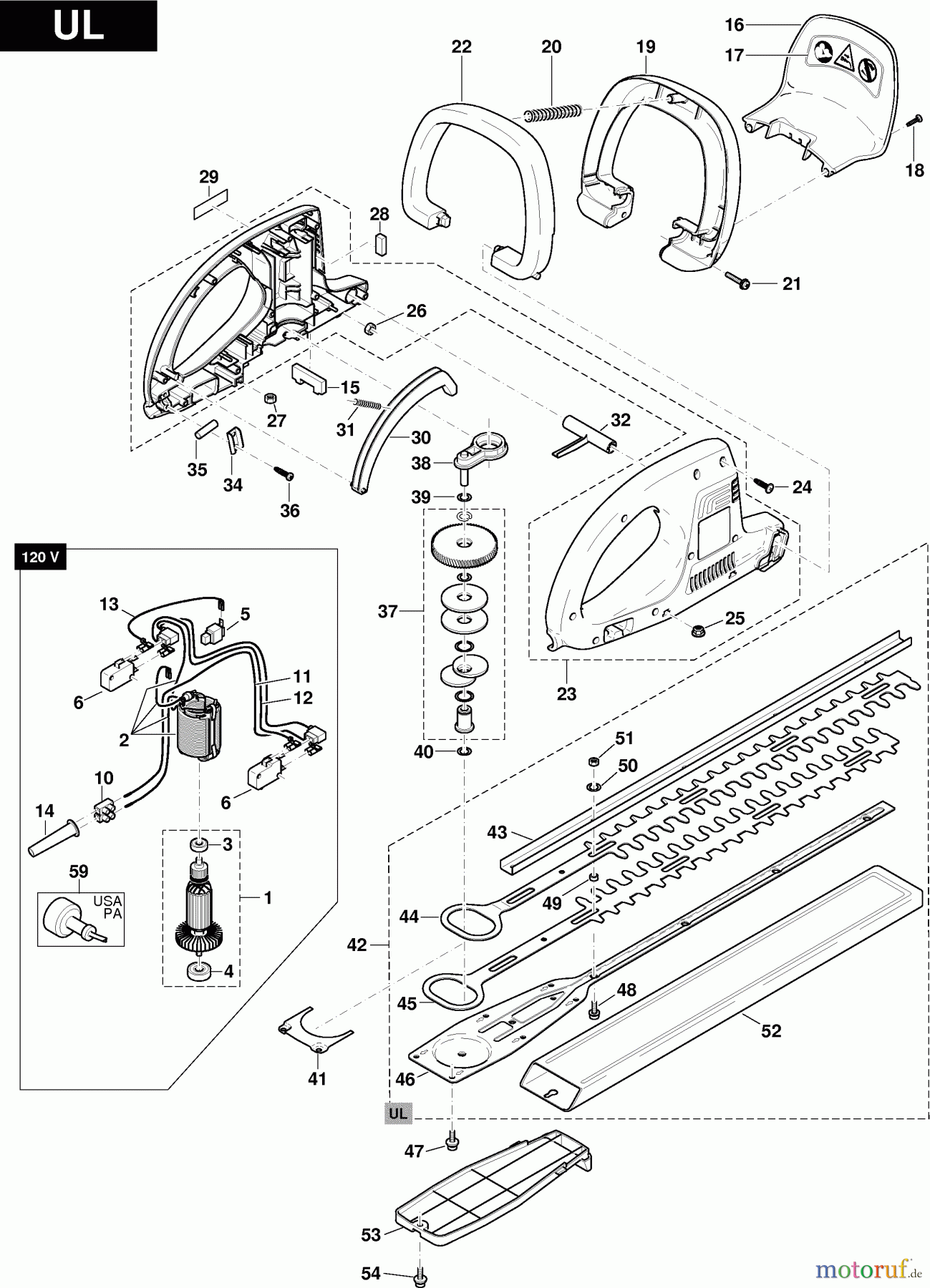  Dolmar Heckenscheren Elektro HT-163 3  USA-CDN