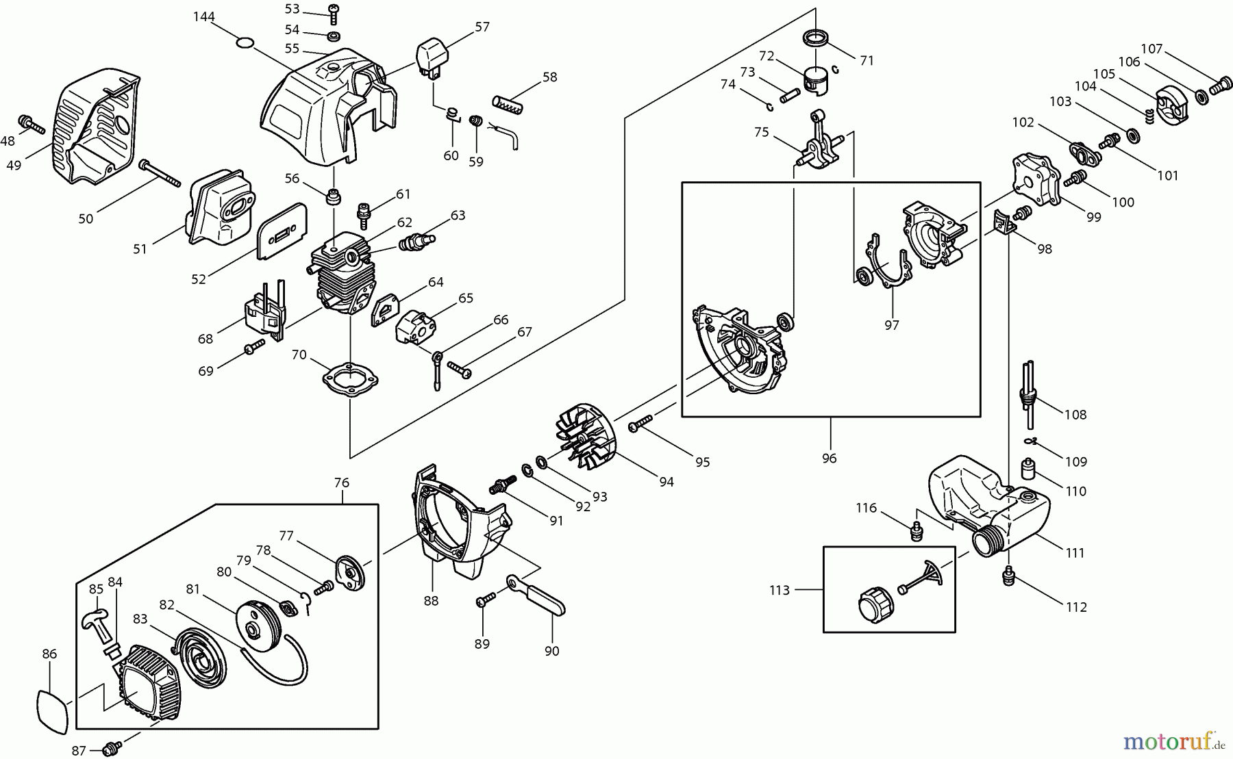  Dolmar Heckenscheren Benzin HT-2576 E 5  Motor HT2576E