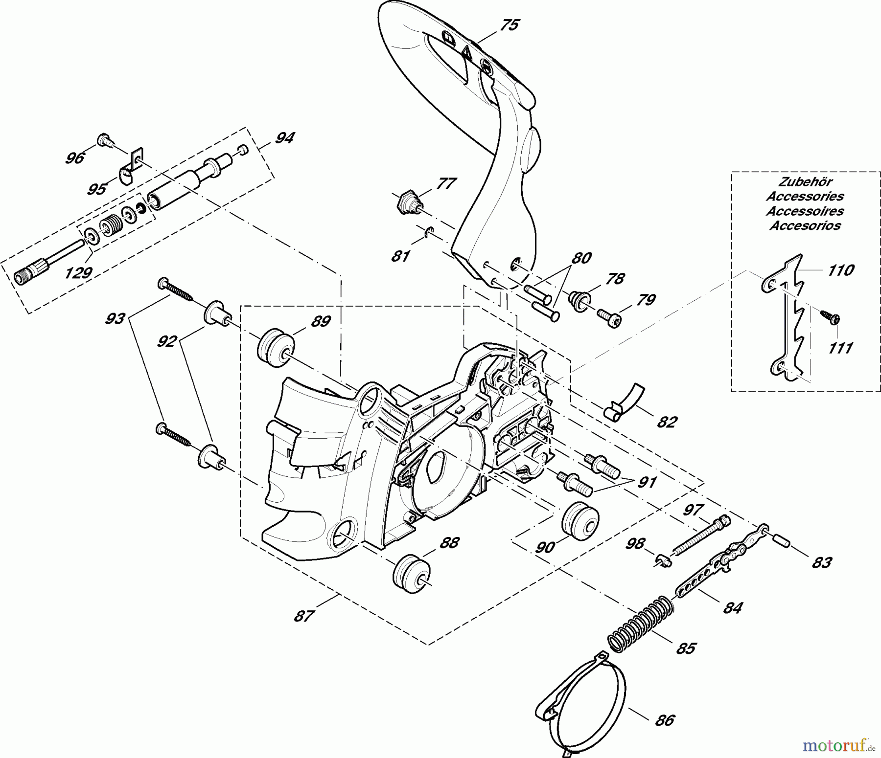 Dolmar Kettensägen Benzin Kettensäge PS-34 (AUS,NZ) 4 Ölpumpe, Kettenbremse