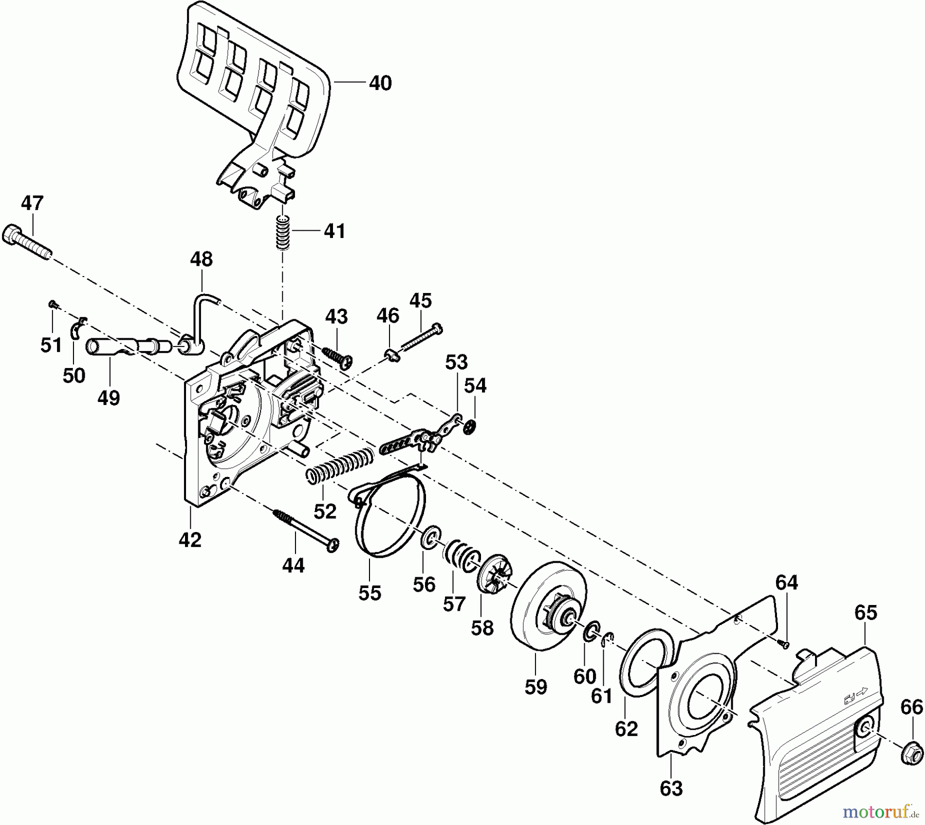  Dolmar Kettensägen Elektro Kettensäge ES-172 A 2  Ölpumpe, Kupplung, Kettenbremse