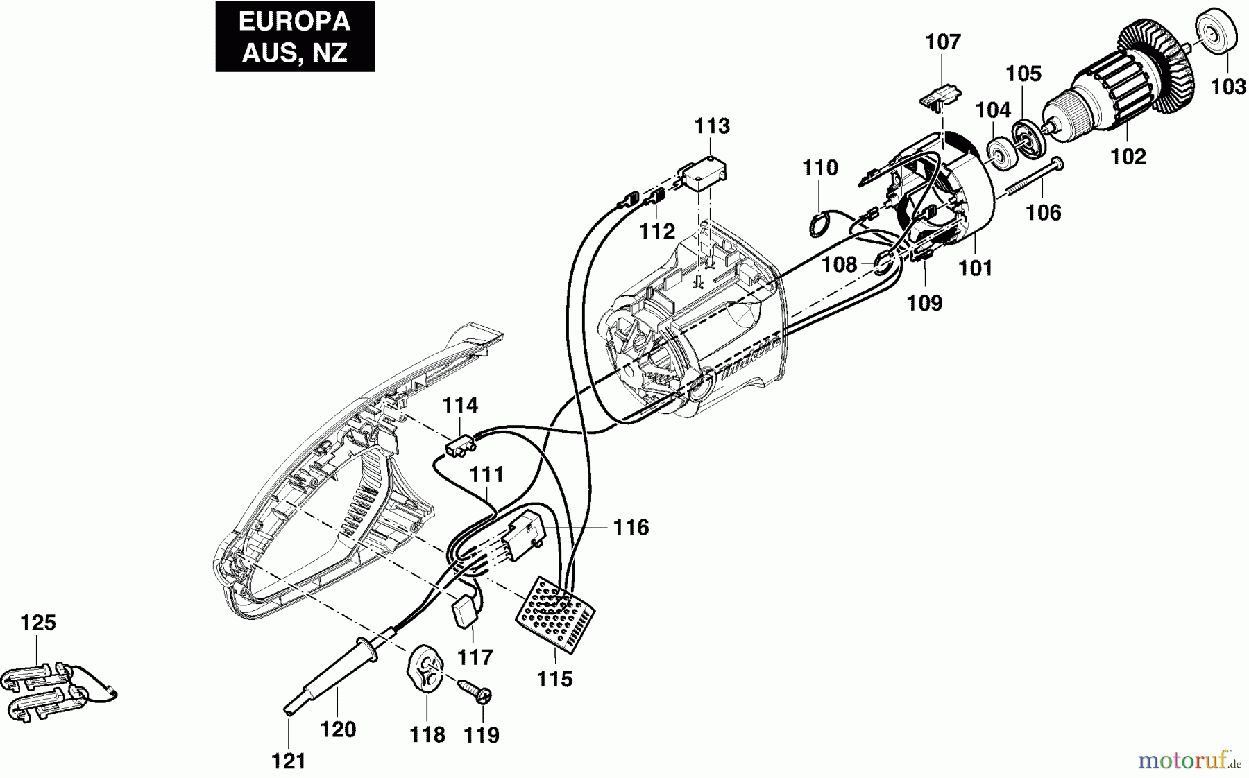 Dolmar Kettensägen Elektro Kettensäge ES-183 A 3  Motor, Kabel, Schalter