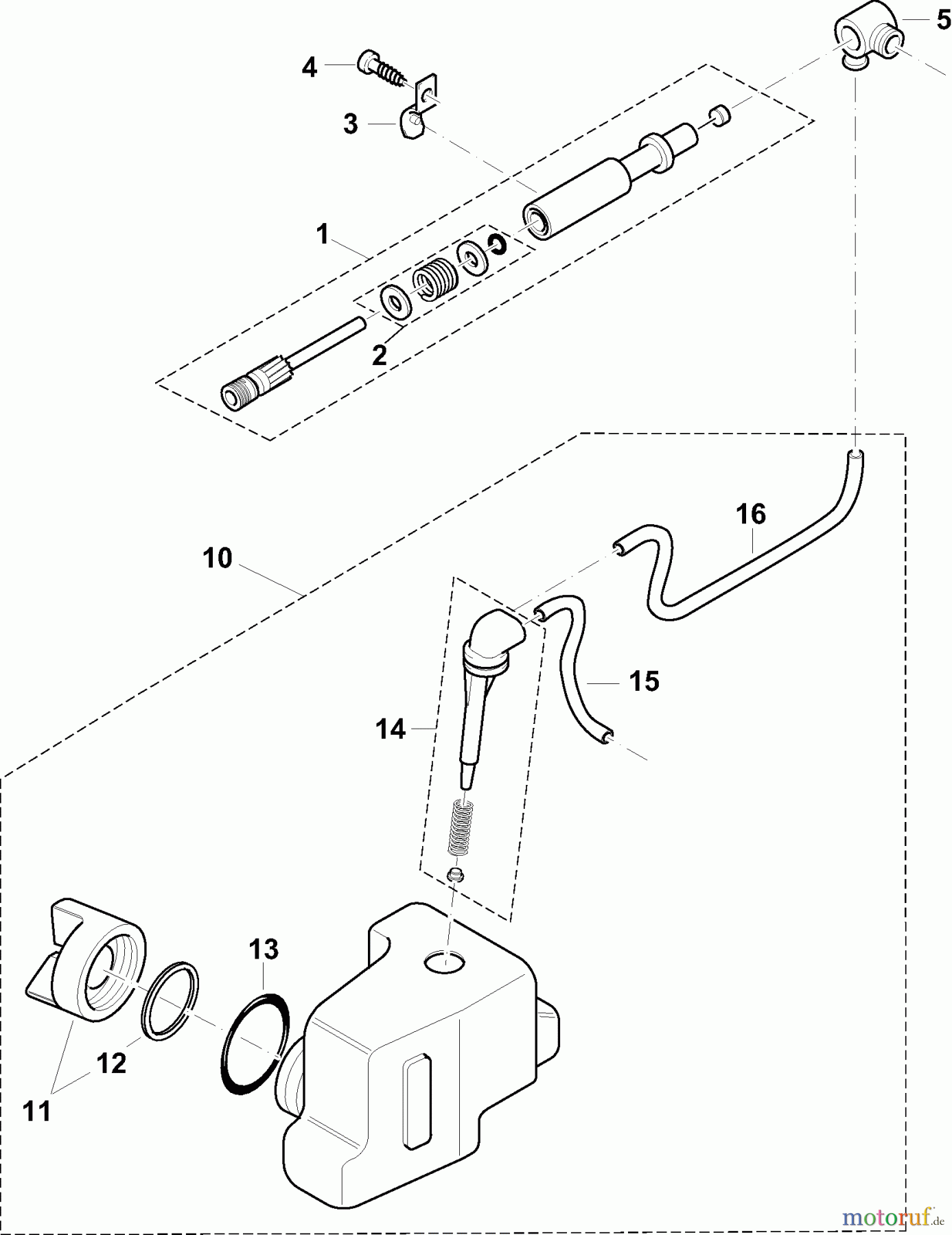  Dolmar Kettensägen Elektro Kettensäge ES-140 4  Öltank, Ölpumpe