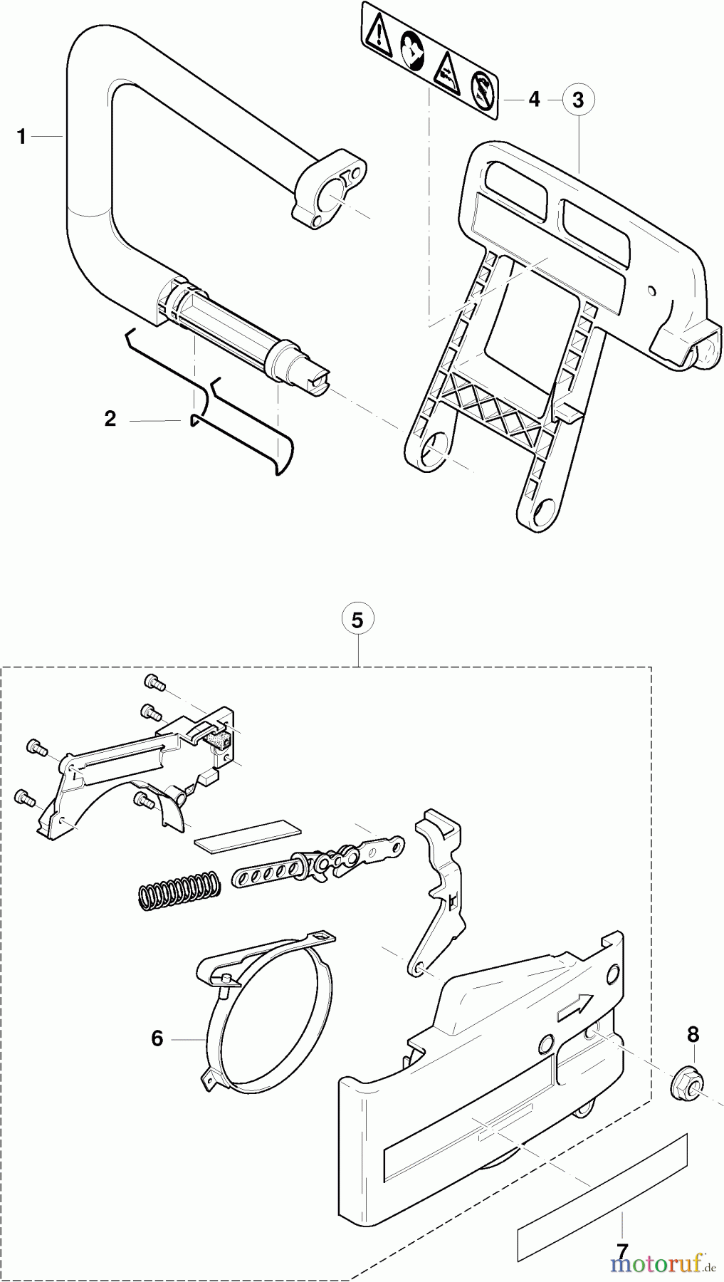  Dolmar Kettensägen Elektro Kettensäge ES-35 5  Bügelgriff, Handschutz, Kettenbremse