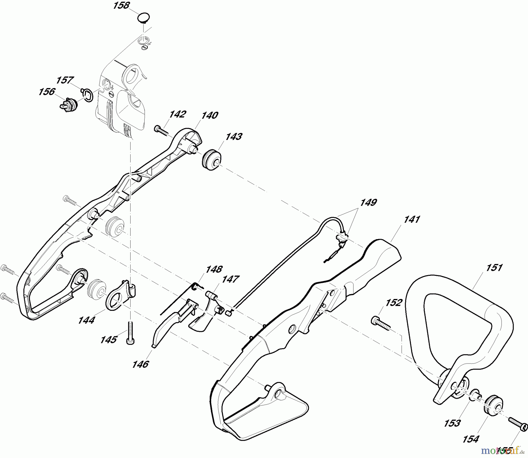 Dolmar Kettensägen Benzin Kettensäge PS3410 5 Handgriffe
