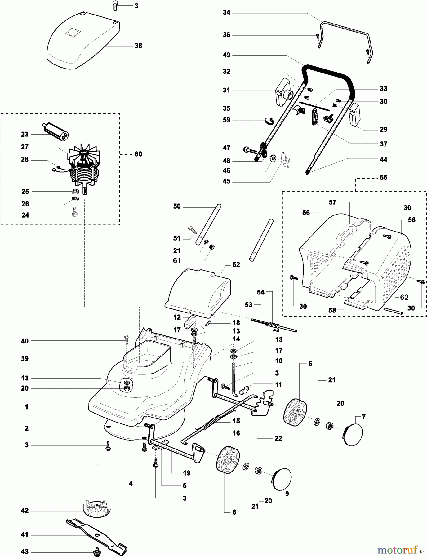  Dolmar Rasenmäher Elektro EM-4113 EM-4113 (1997-2000) 3  EM-4113