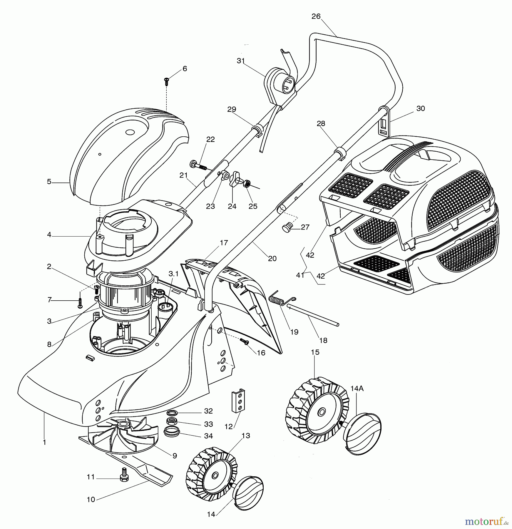 Dolmar Rasenmäher Elektro EM-3310 EM-3310 (2002) 1 EM-3310 (2002)