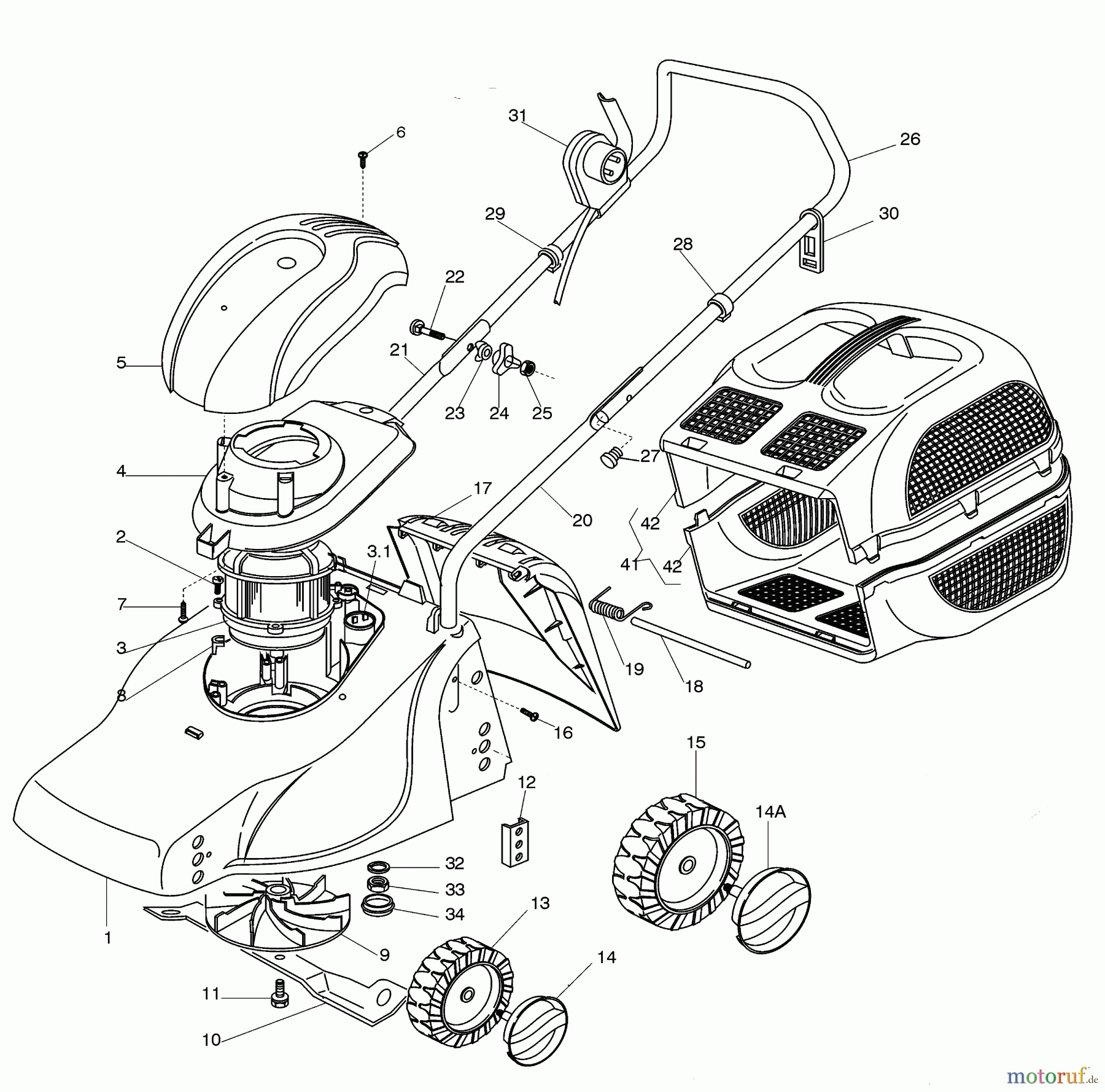 Dolmar Rasenmäher Elektro EM-3713 EM-3713 (2002) 2 EM-3713 (2002)