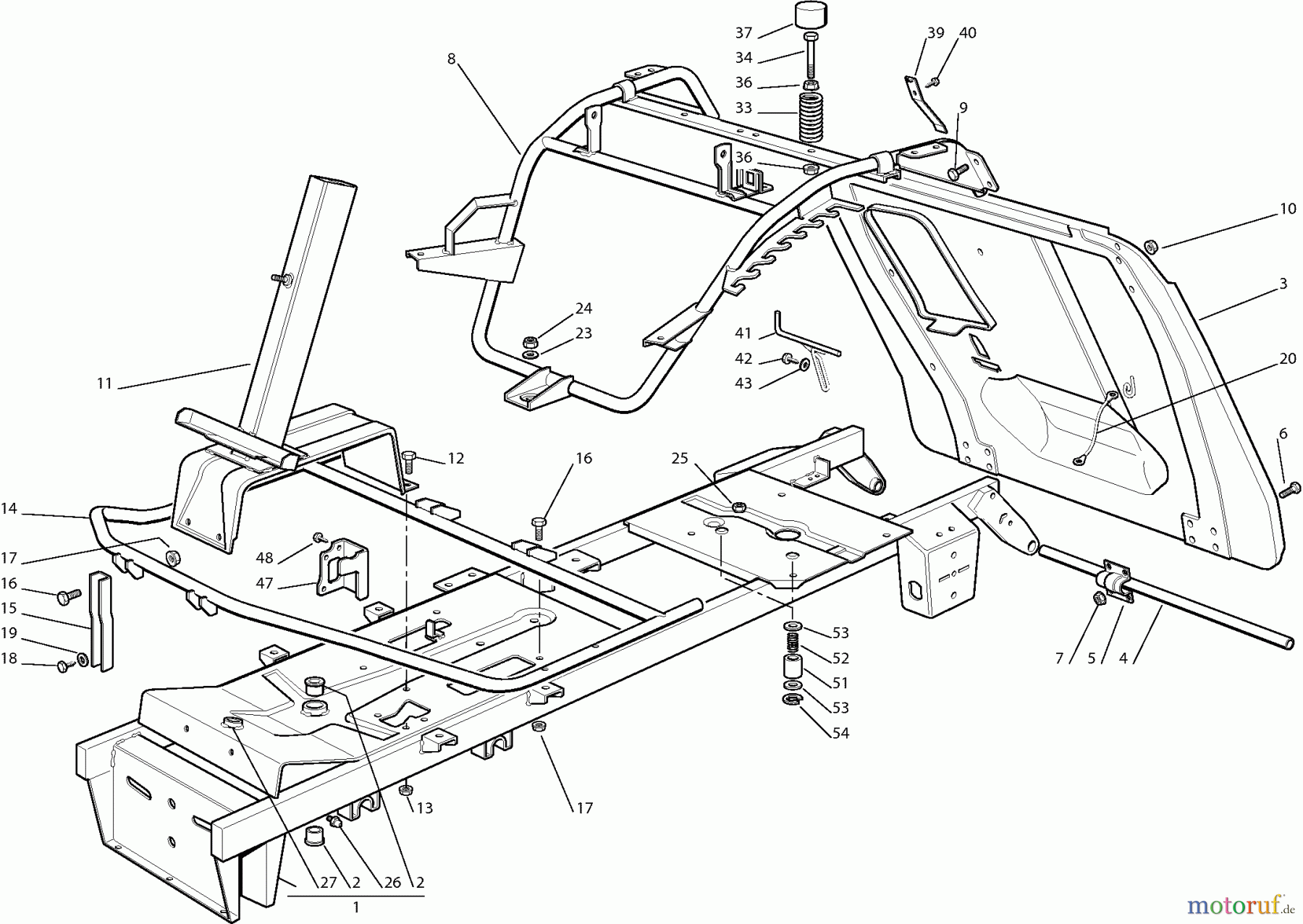  Dolmar Rasentraktoren RM7213H RM-72.13 H (2006) 1  RAHMENSATZ