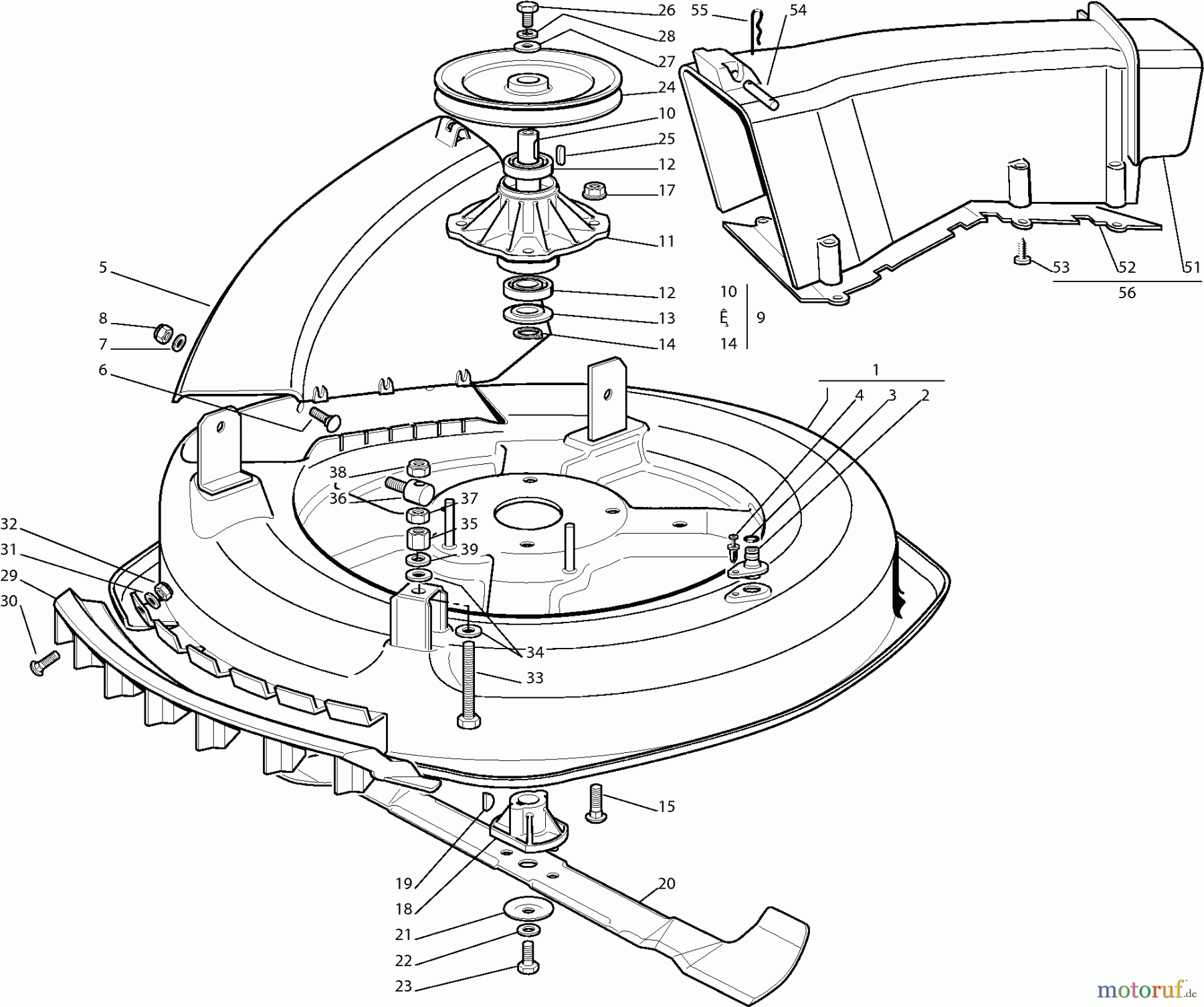 Dolmar Rasentraktoren RM7213H RM-72.13 H (2006) 9  SCHNEIDWERKZEUG (2)