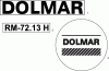 Dolmar RM7213H RM-72.13 H (2006) Ersatzteile 14  AUFKLEBER