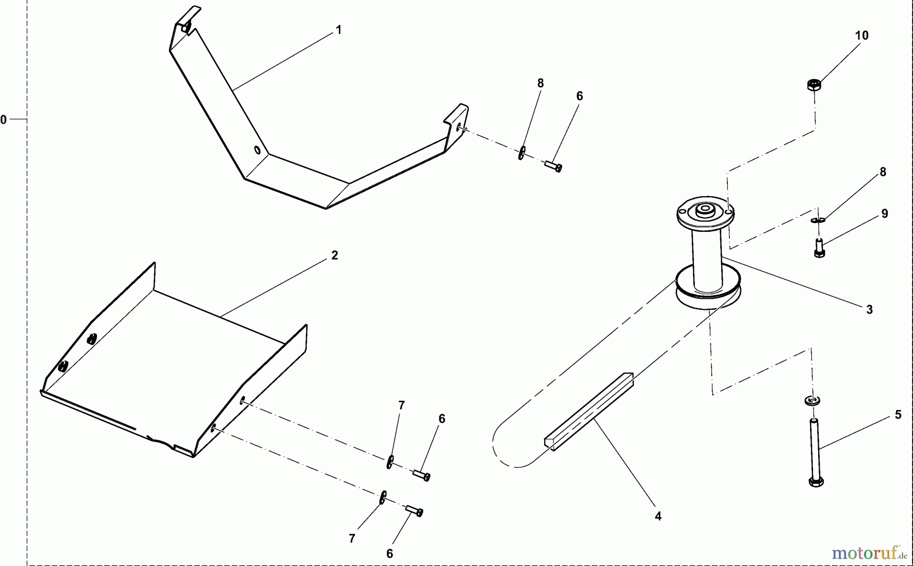 Dolmar Rasentraktoren Zubehör RS-120, TA-250, TK-420, TK-520, TS-125 6 98 cm - Antriebssatz (Schnellwechsler)