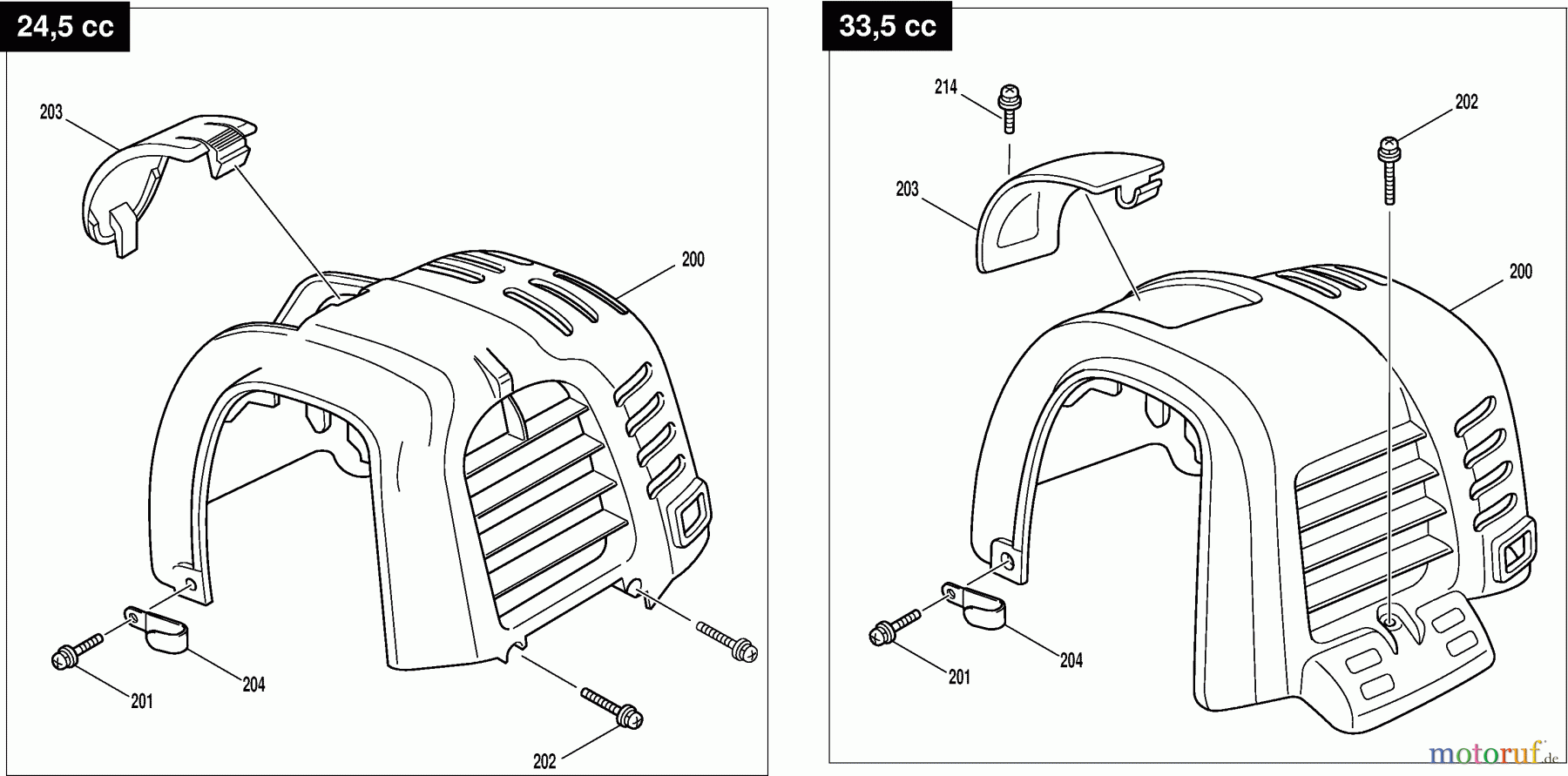  Dolmar Motorsensen & Trimmer Benzin 4-Takt MS-252.4 C 10  Abdeckhaube